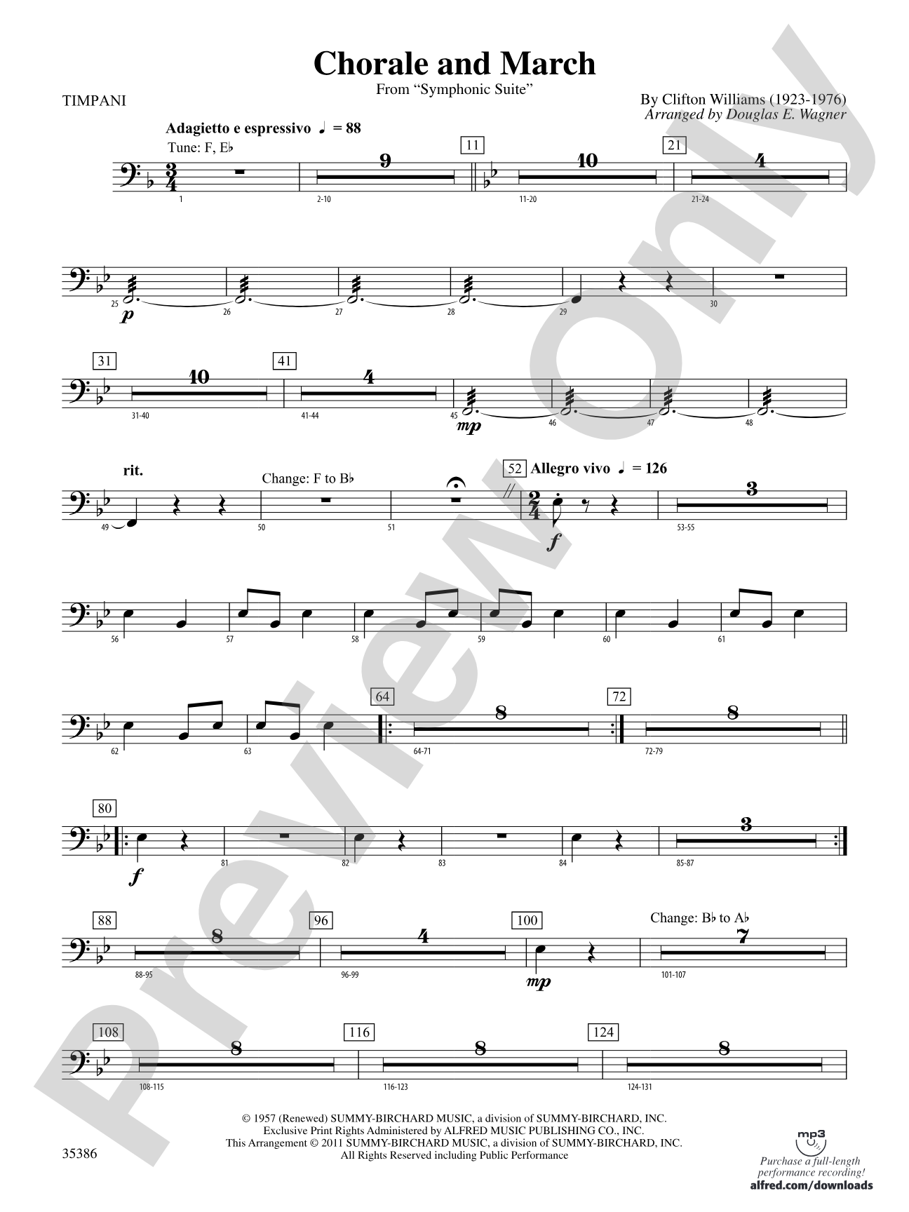 Chorale and March: Timpani