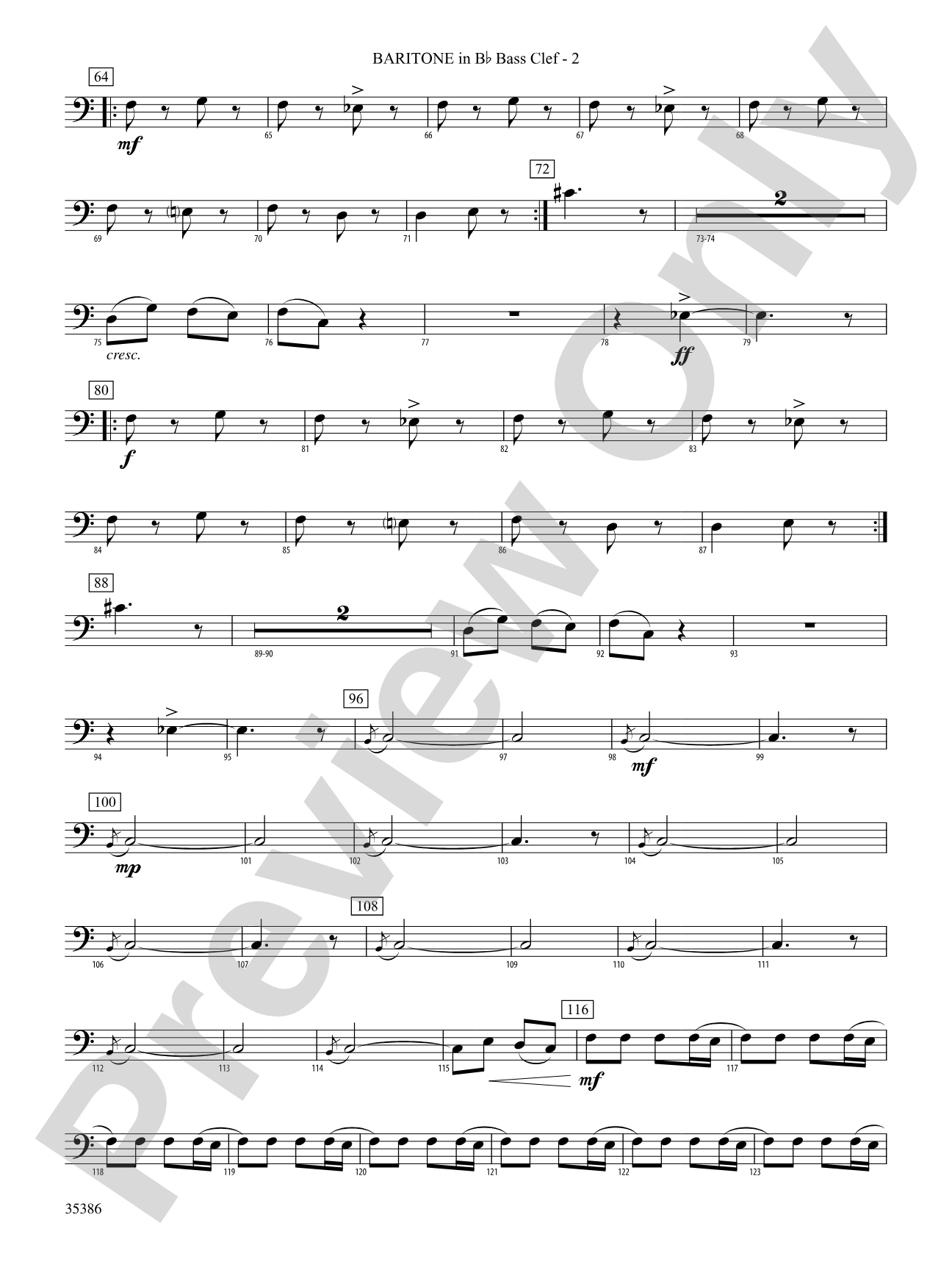 Chorale and March: (wp) B-flat Baritone B.C.