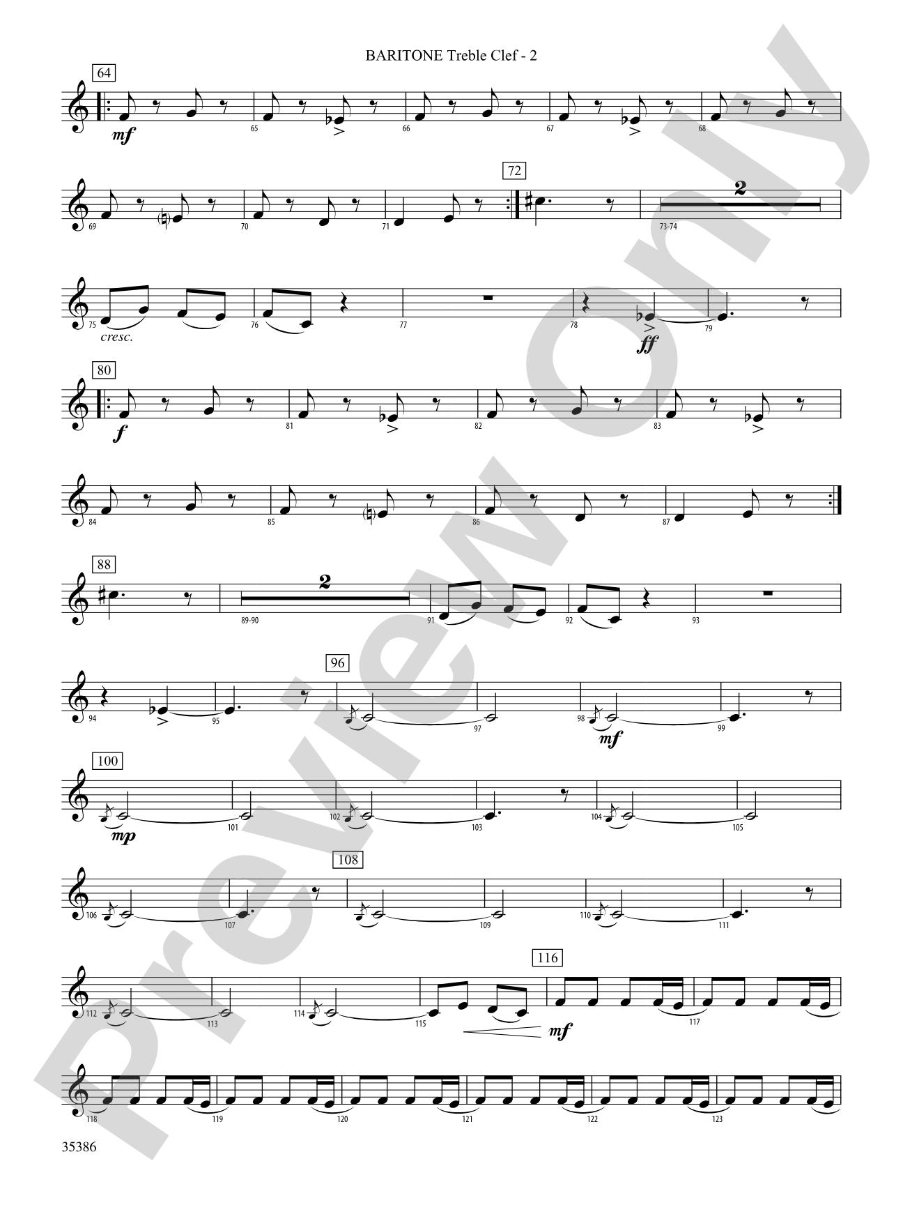 Chorale and March: (wp) Baritone T.C.