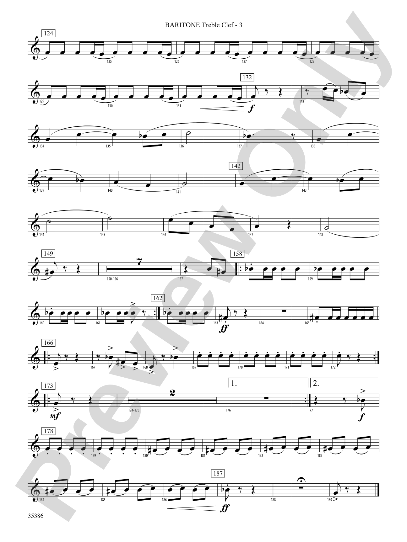 Chorale and March: (wp) Baritone T.C.