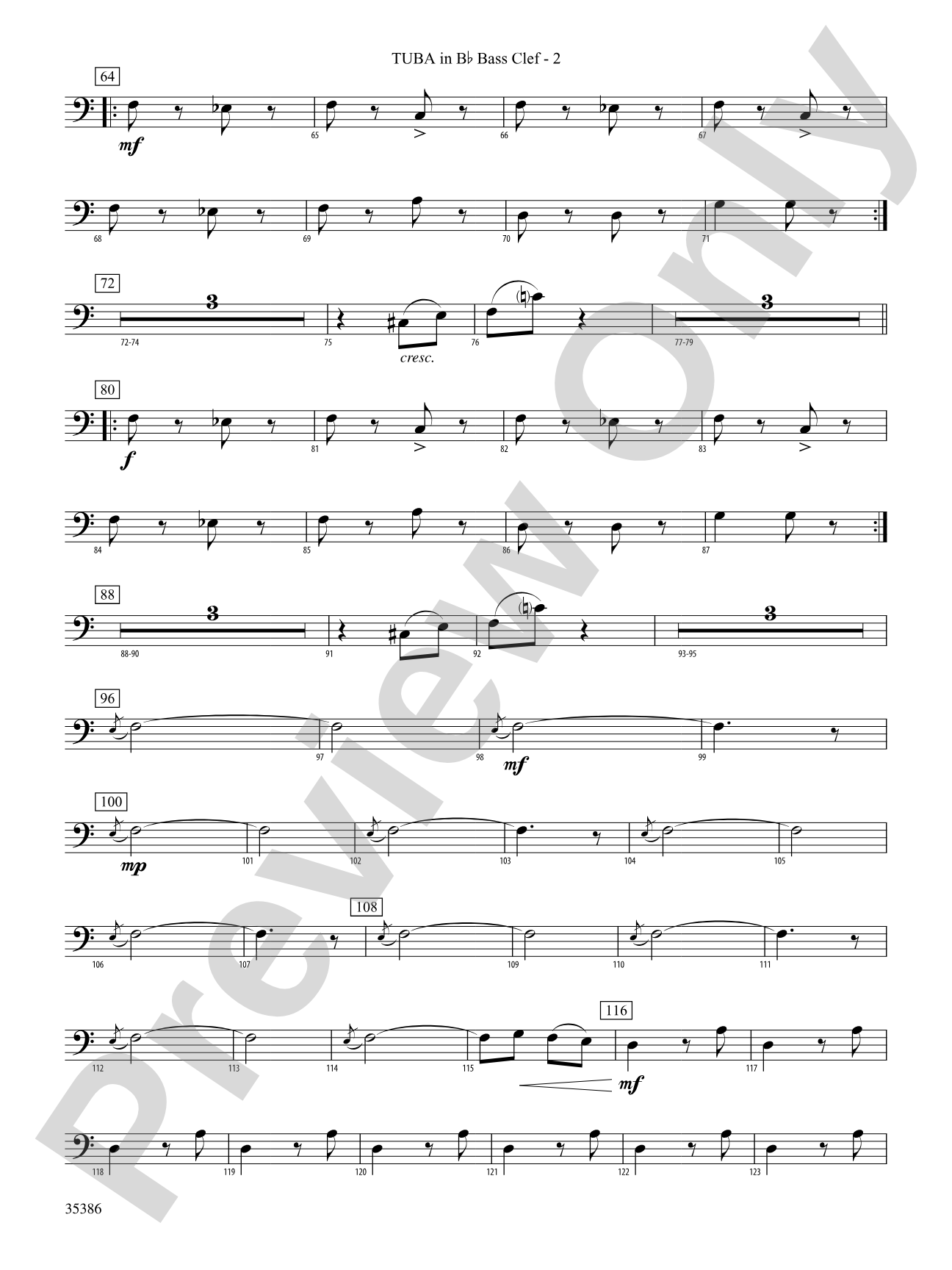 Chorale and March: (wp) B-flat Tuba B.C.