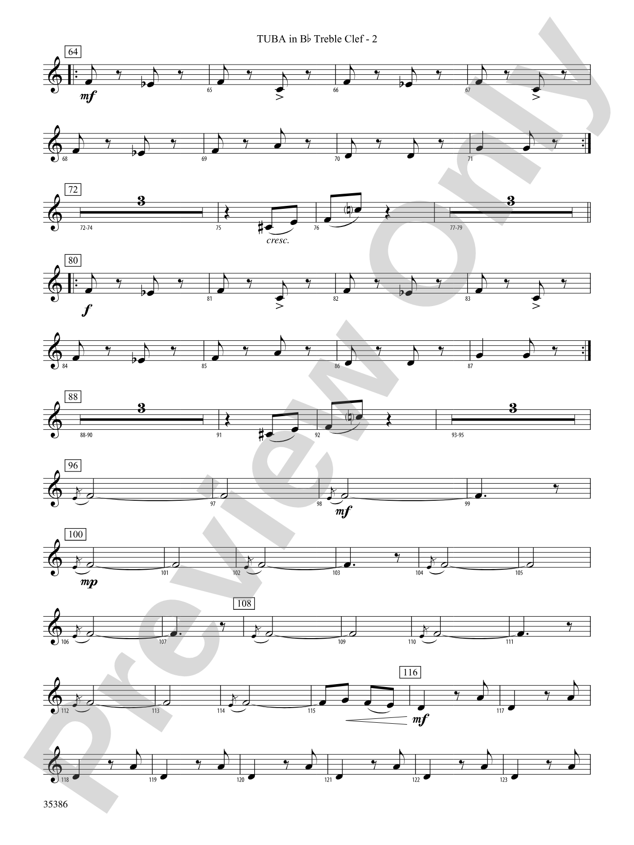 Chorale and March: (wp) B-flat Tuba T.C.