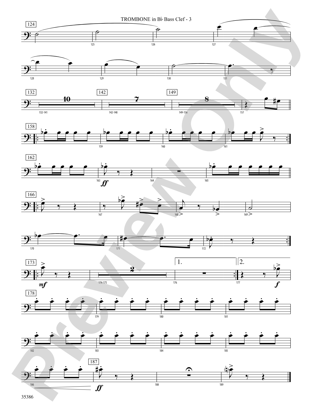 Chorale and March: (wp) 1st B-flat Trombone B.C.