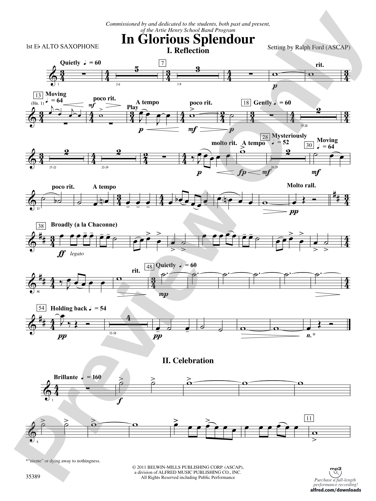 In Glorious Splendour: E-flat Alto Saxophone