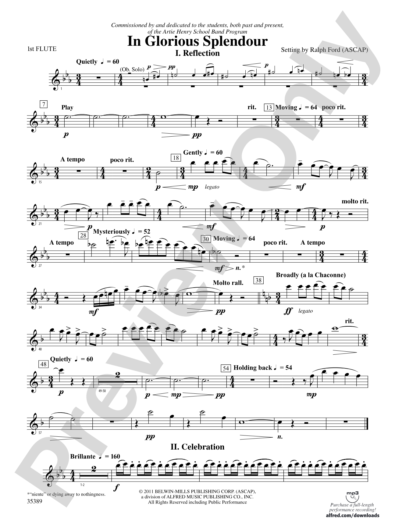 In Glorious Splendour: Flute