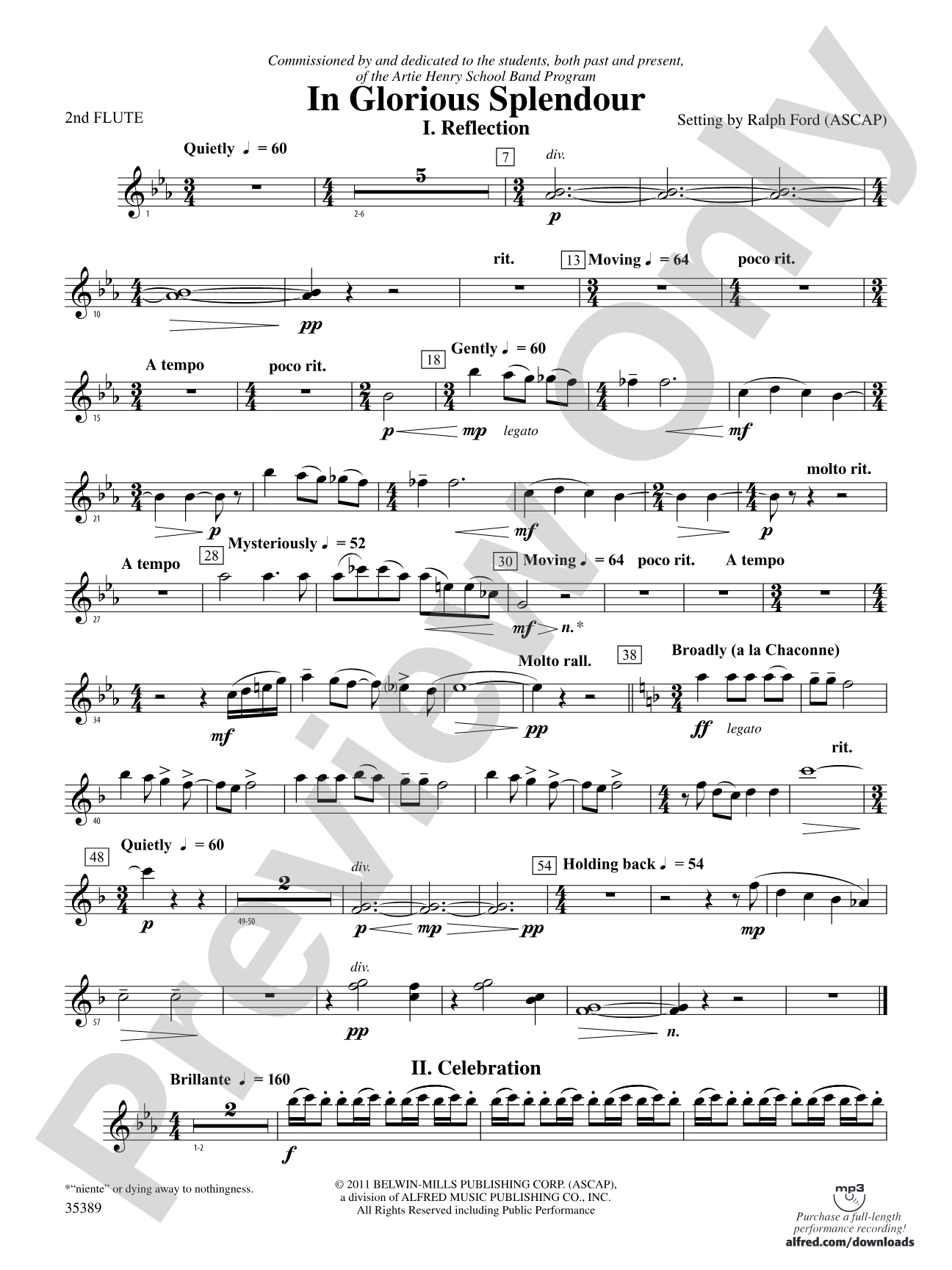 In Glorious Splendour: 2nd Flute
