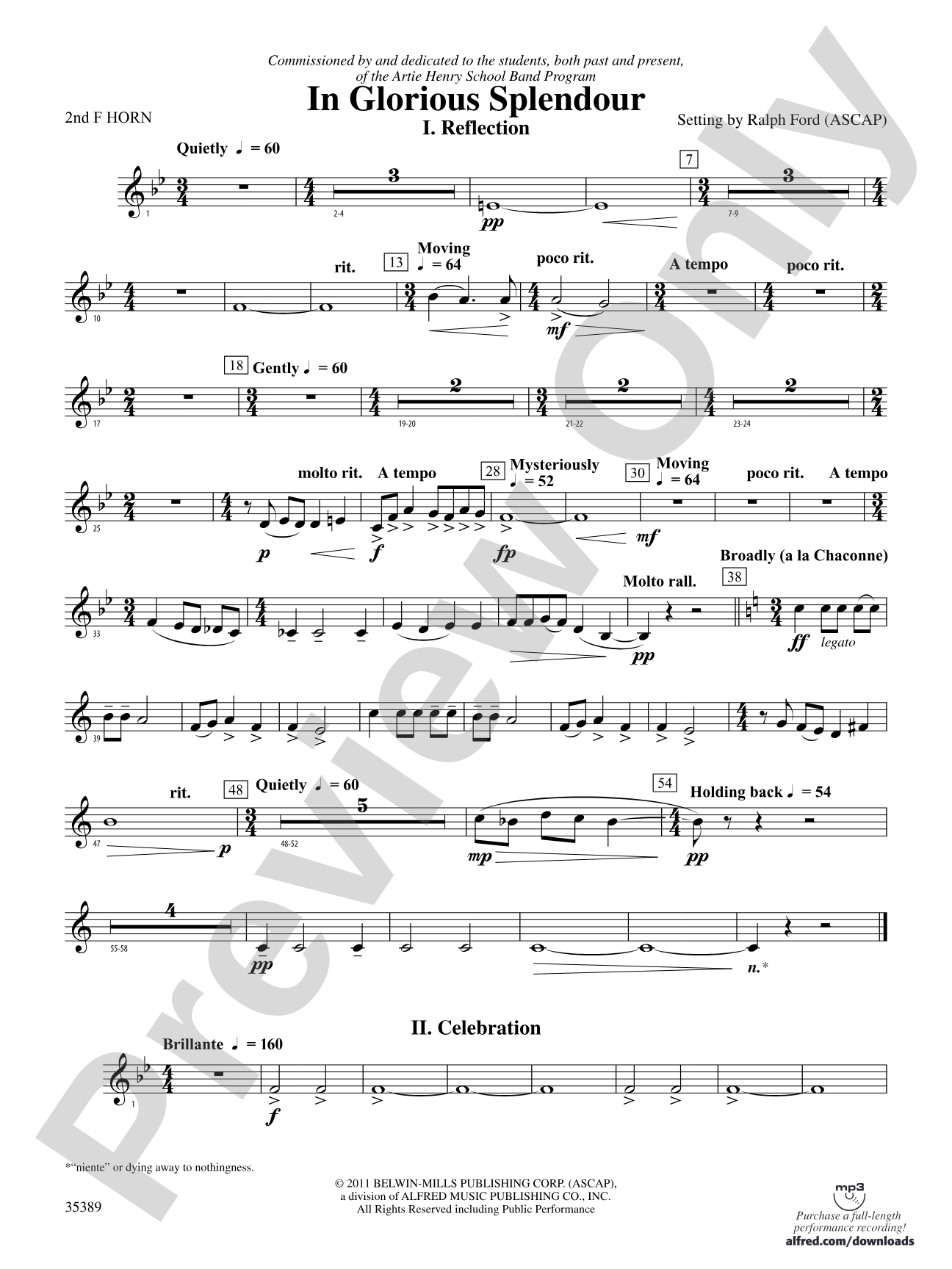 In Glorious Splendour: 2nd F Horn