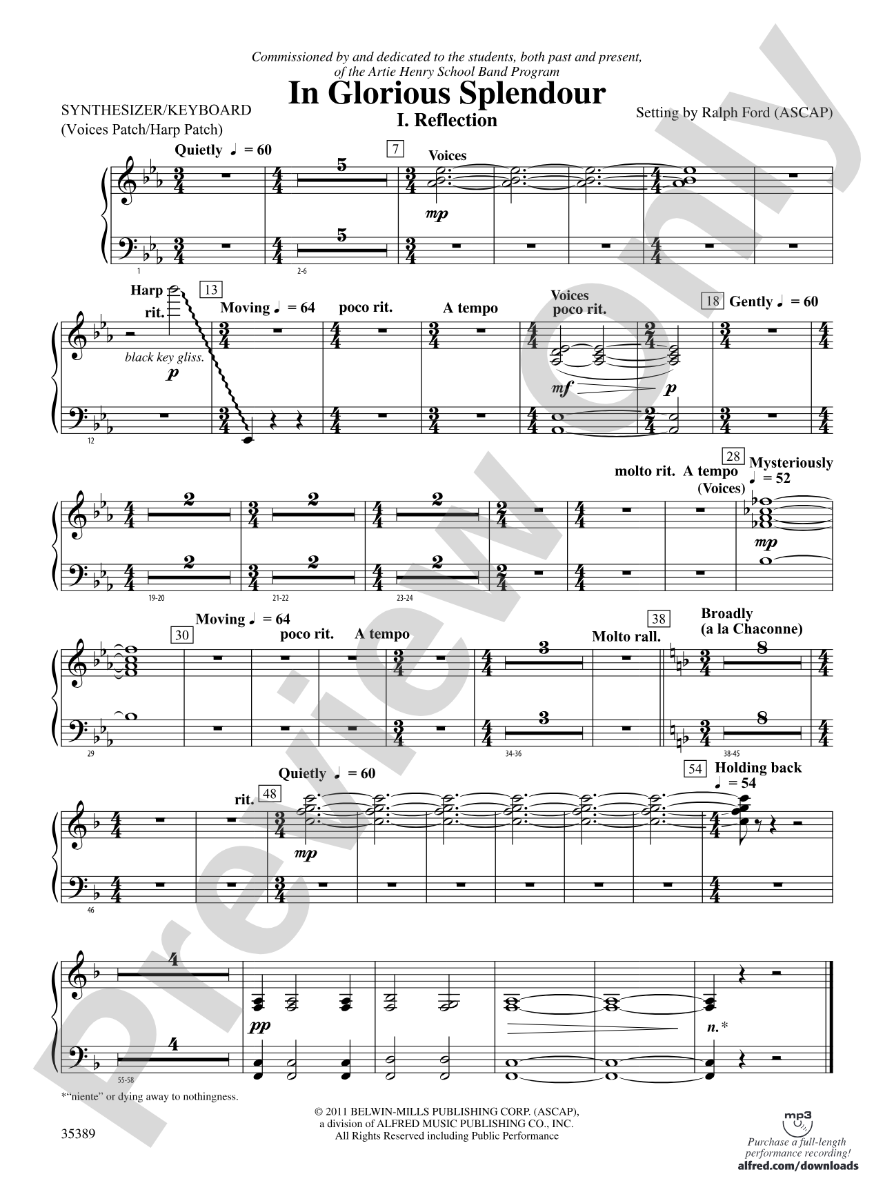 In Glorious Splendour: Piano Accompaniment