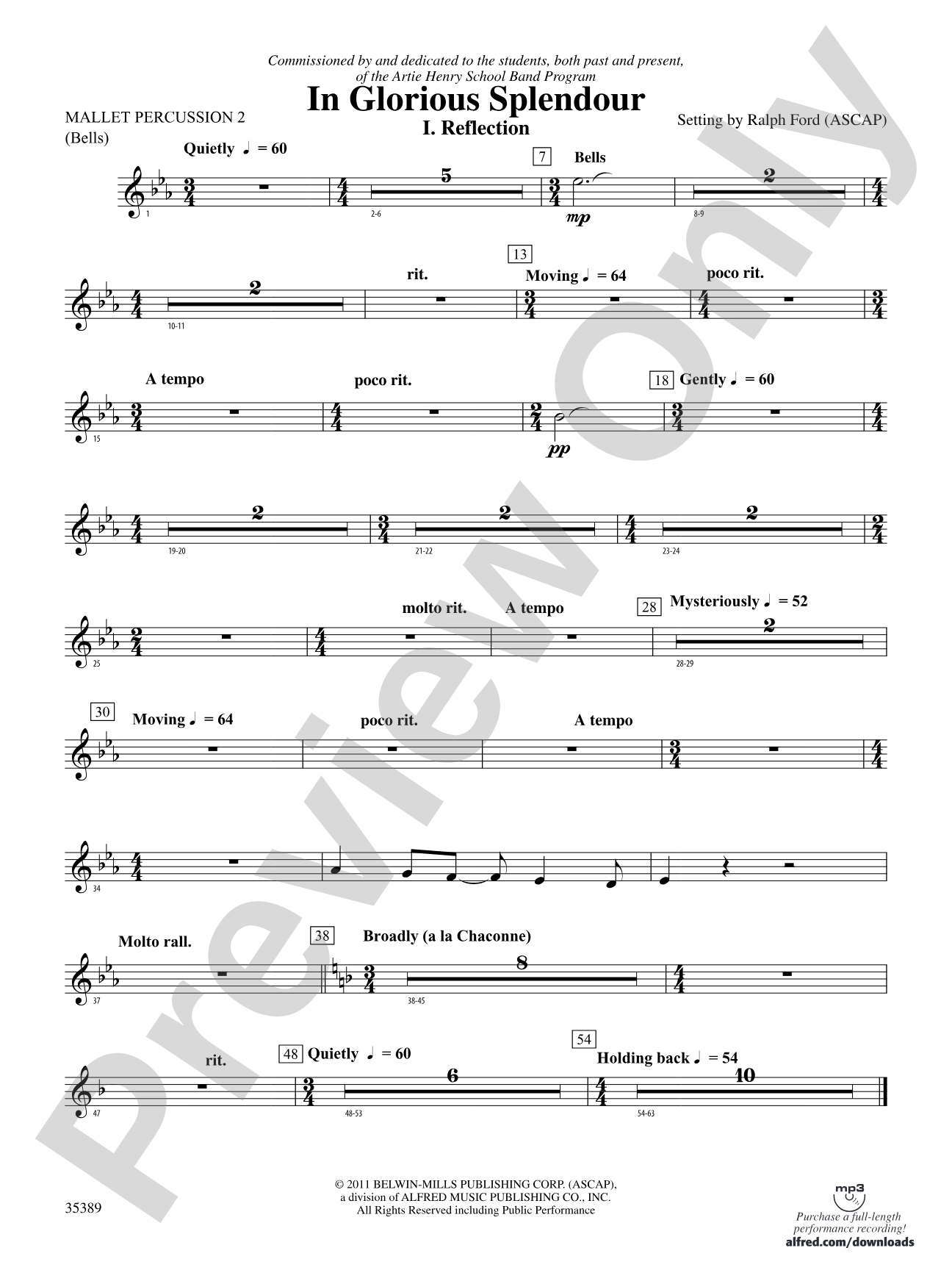 In Glorious Splendour: 2nd Mallet Percussion