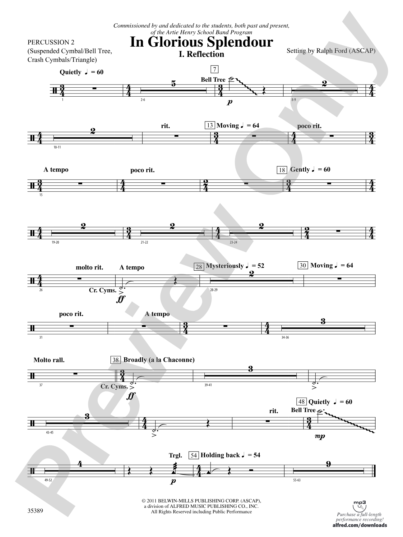 In Glorious Splendour: 2nd Percussion