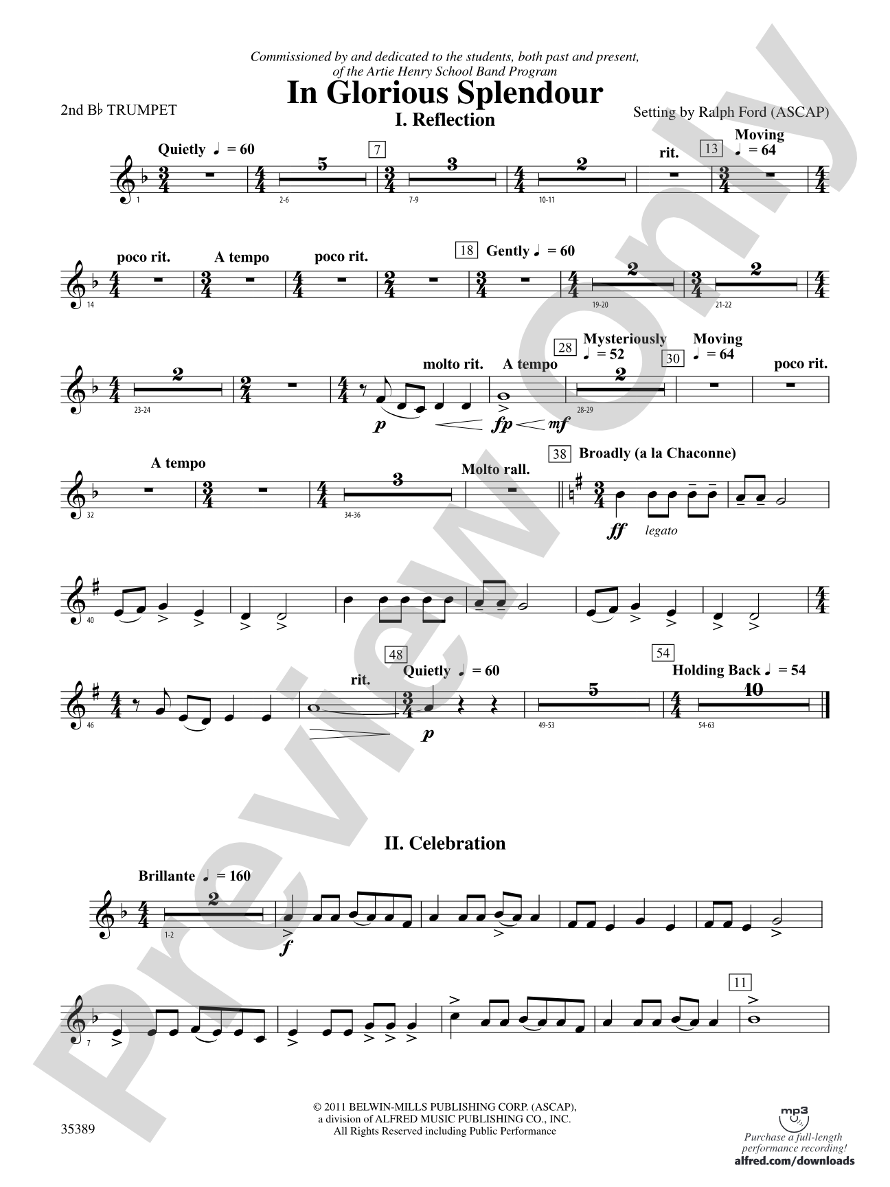 In Glorious Splendour: 2nd B-flat Trumpet