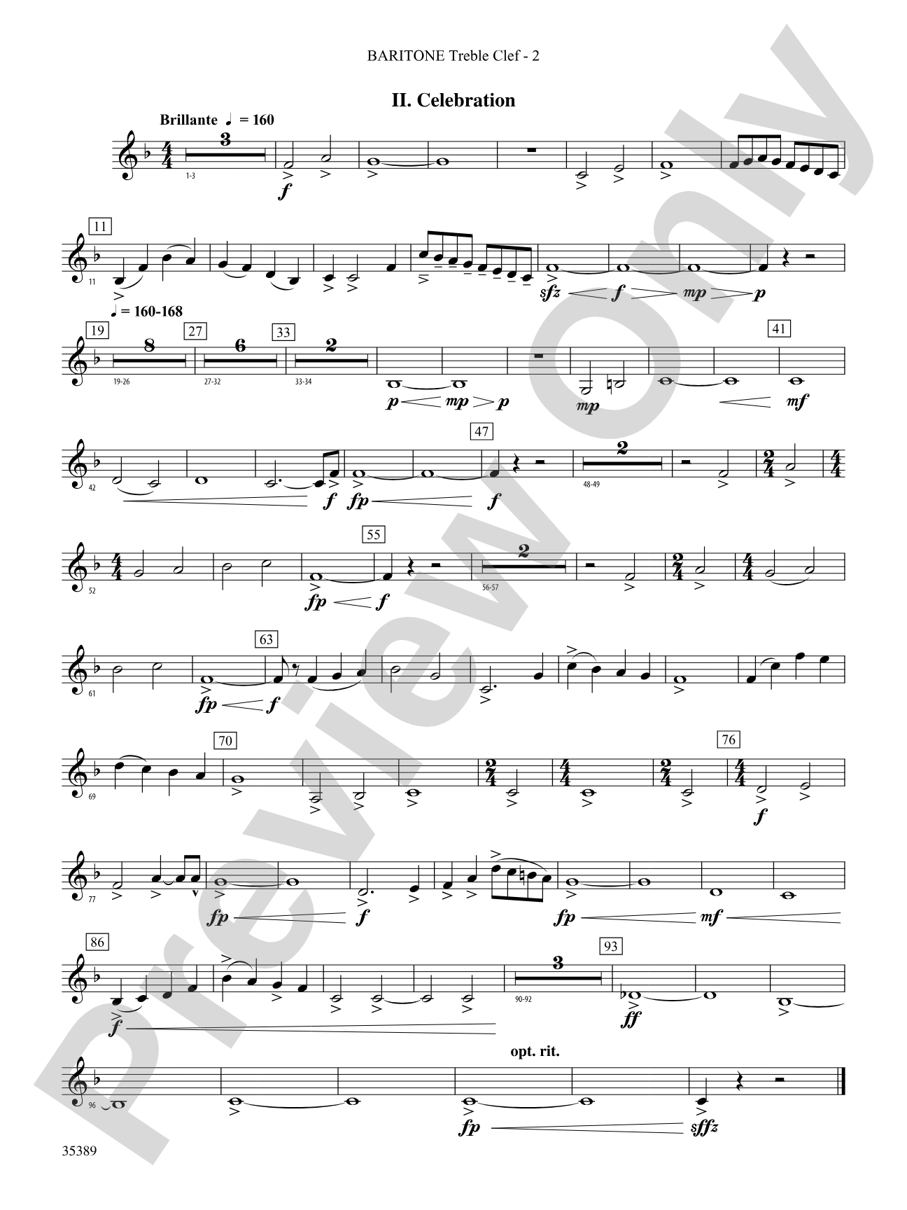 In Glorious Splendour: (wp) Baritone T.C.