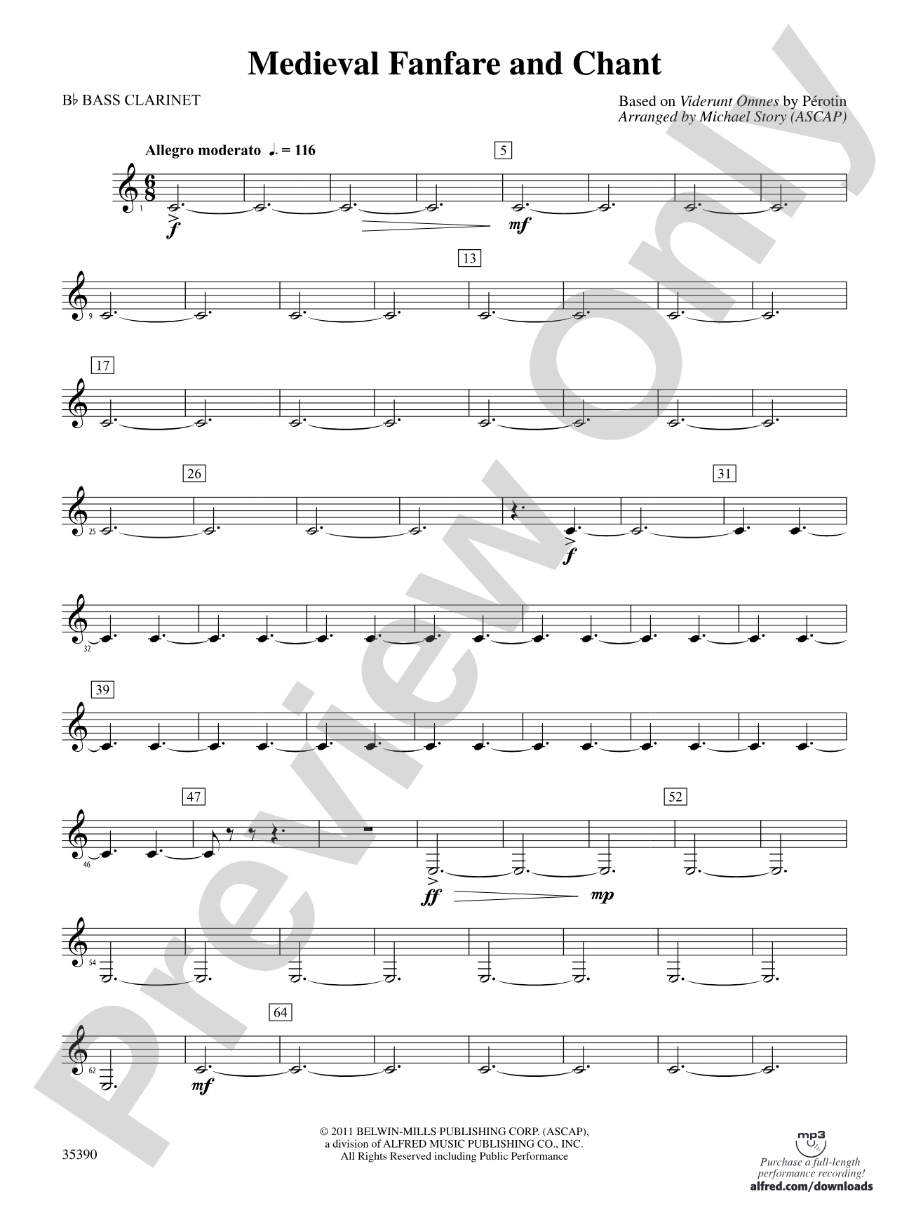 Medieval Fanfare and Chant: B-flat Bass Clarinet