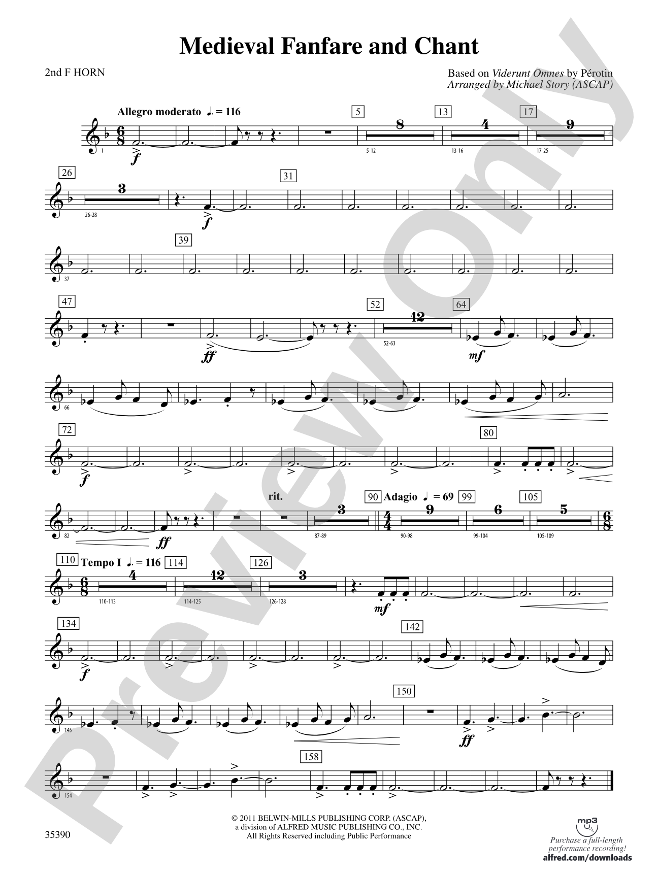 Medieval Fanfare and Chant: 2nd F Horn