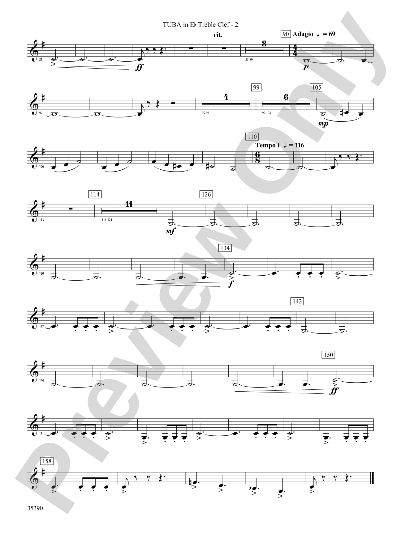 Medieval Fanfare and Chant: (wp) E-flat Tuba T.C.
