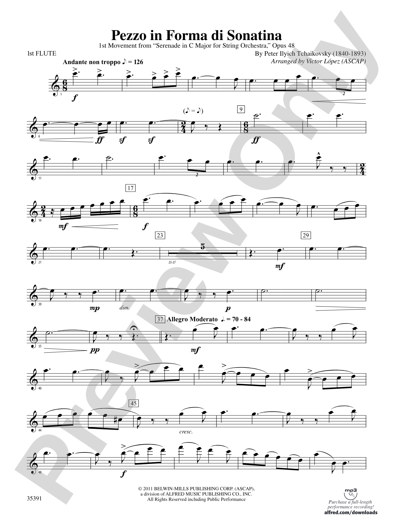 Pezzo in forma di Sonatina: Flute