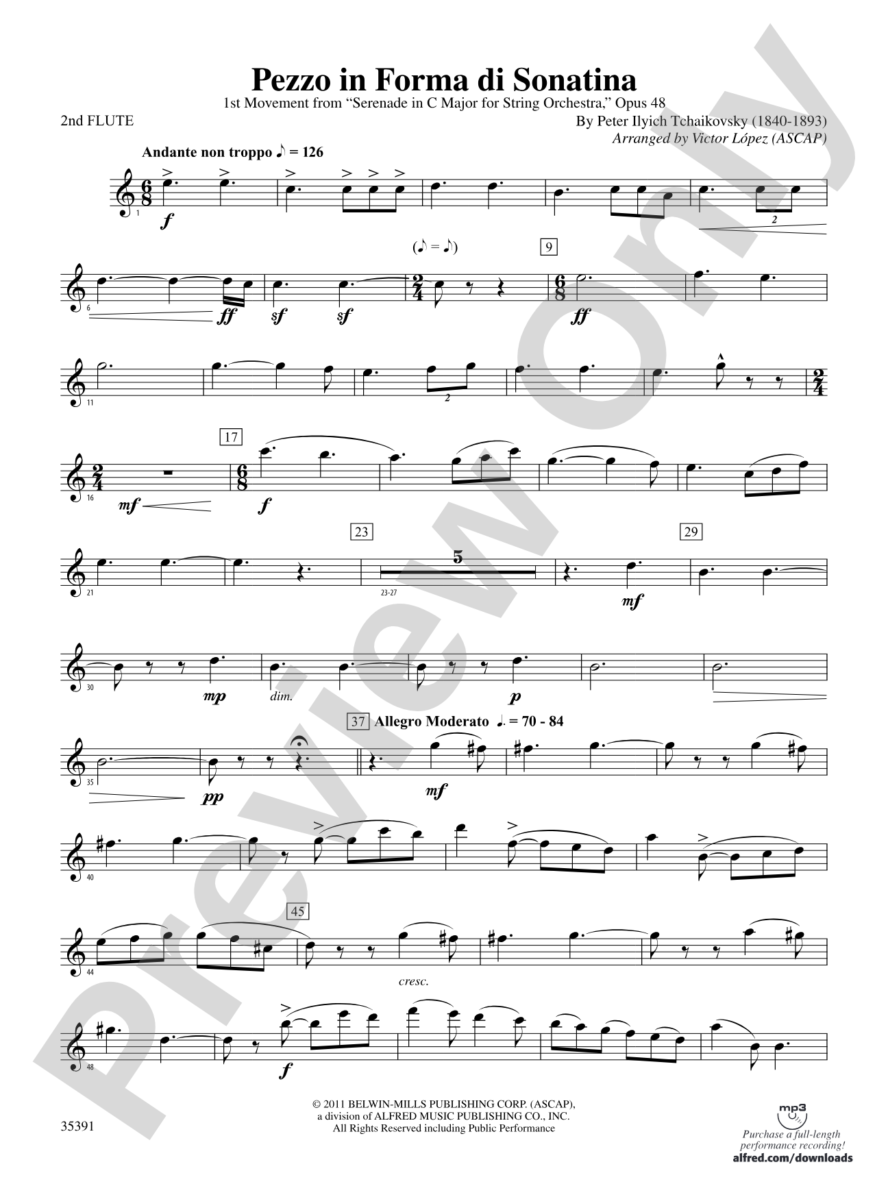 Pezzo in forma di Sonatina: 2nd Flute