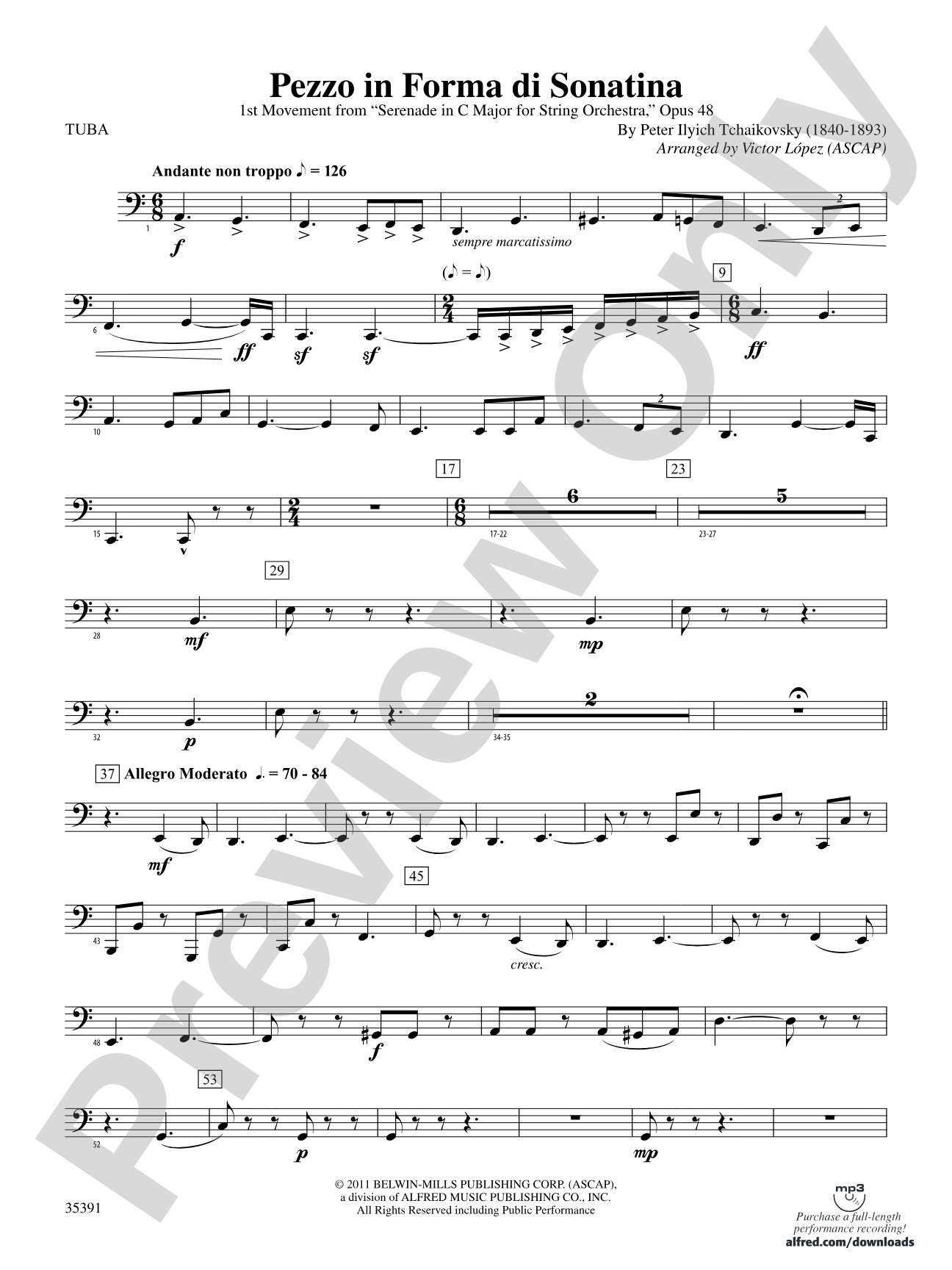 Pezzo in forma di Sonatina: Tuba