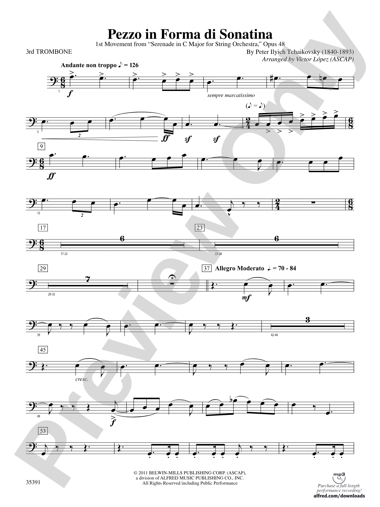 Pezzo in forma di Sonatina: 3rd Trombone