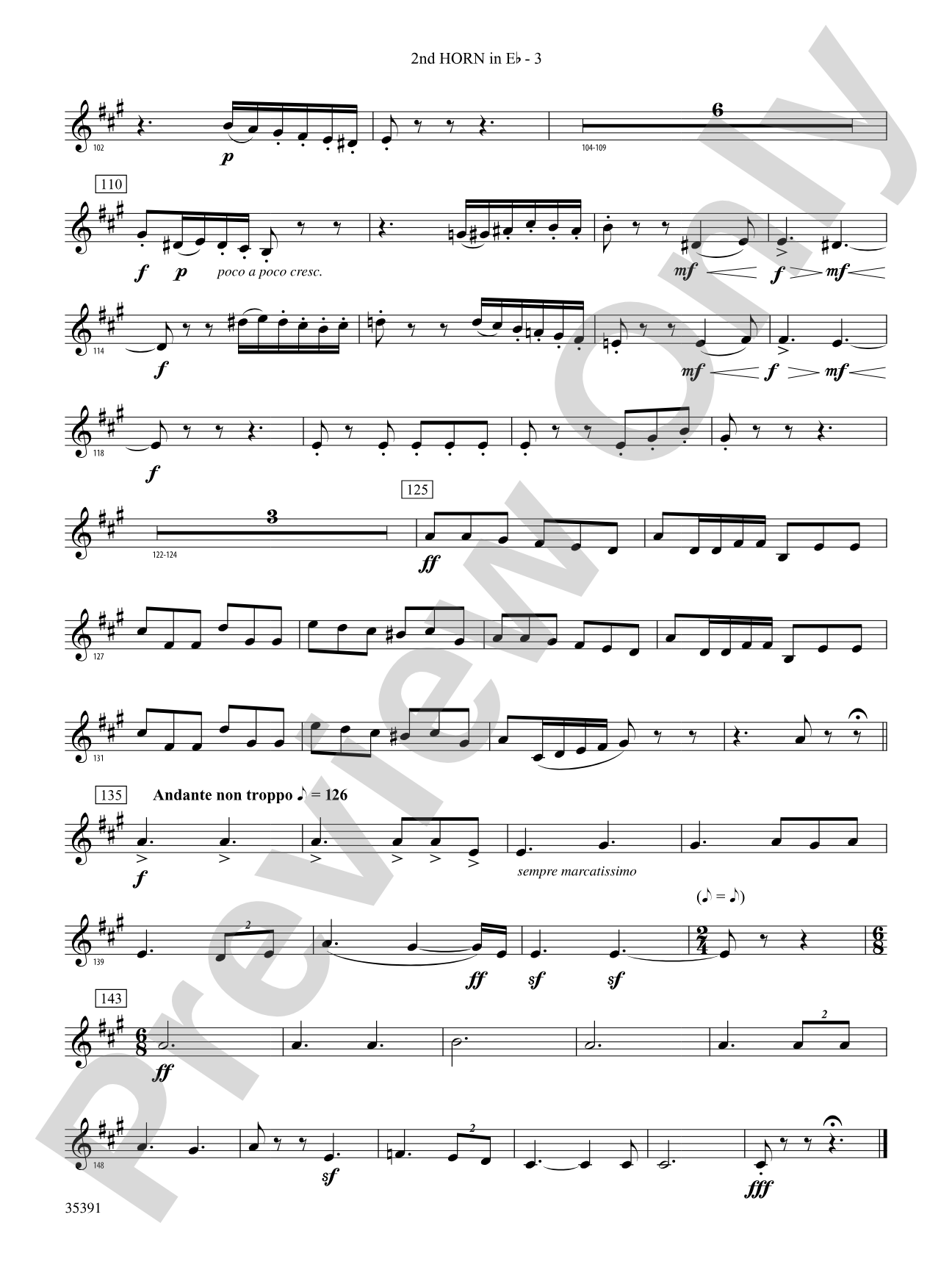 Pezzo in forma di Sonatina: (wp) 2nd Horn in E-flat