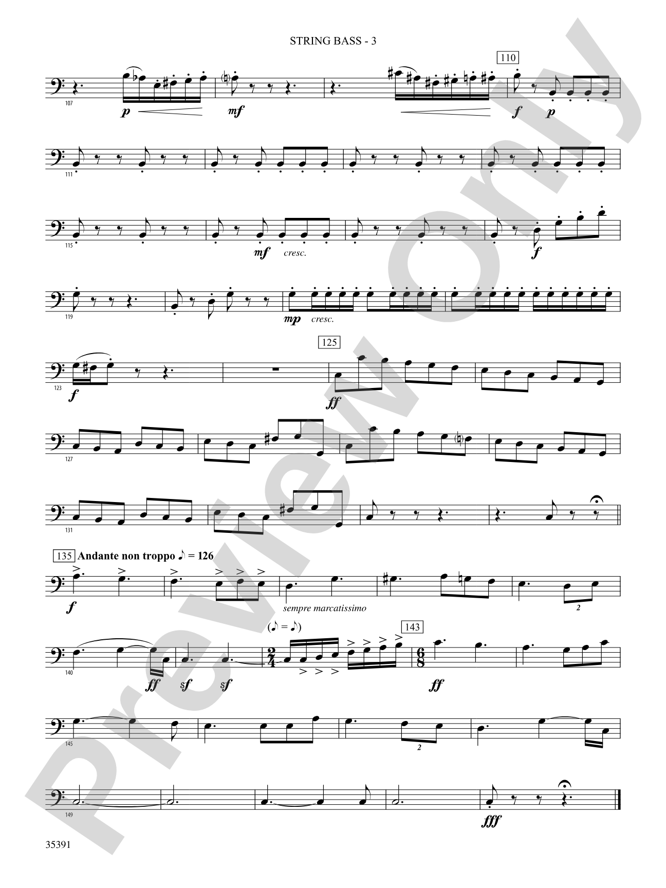 Pezzo in forma di Sonatina: (wp) String Bass