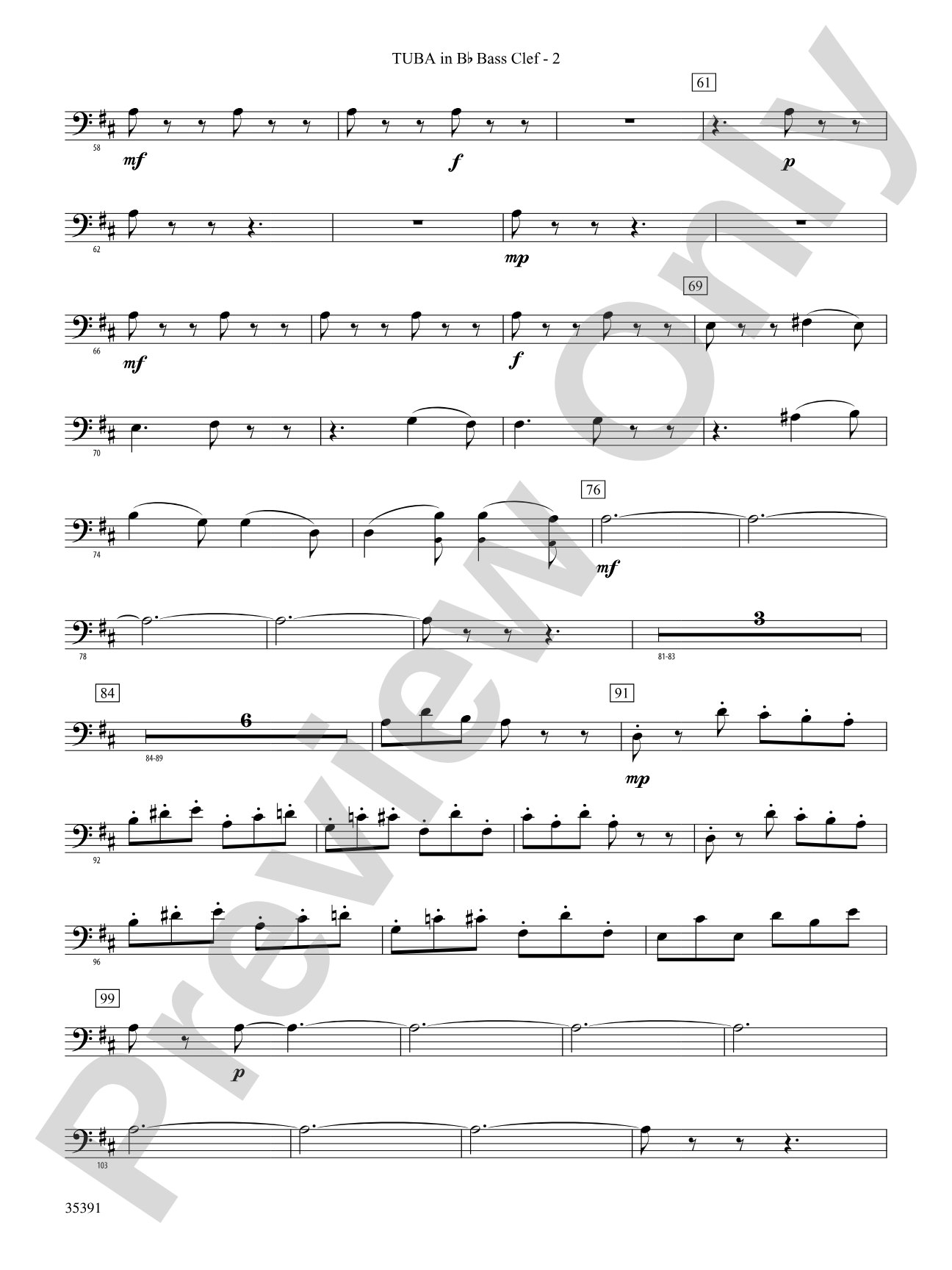 Pezzo in forma di Sonatina: (wp) B-flat Tuba B.C.