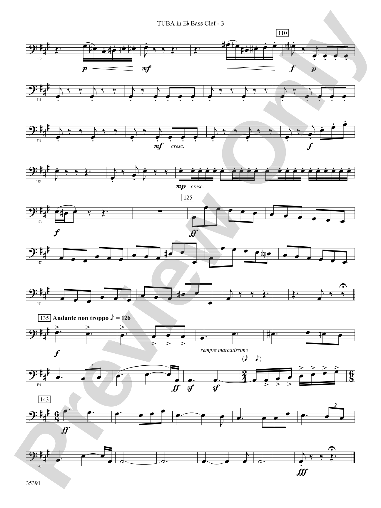 Pezzo in forma di Sonatina: (wp) E-flat Tuba B.C.