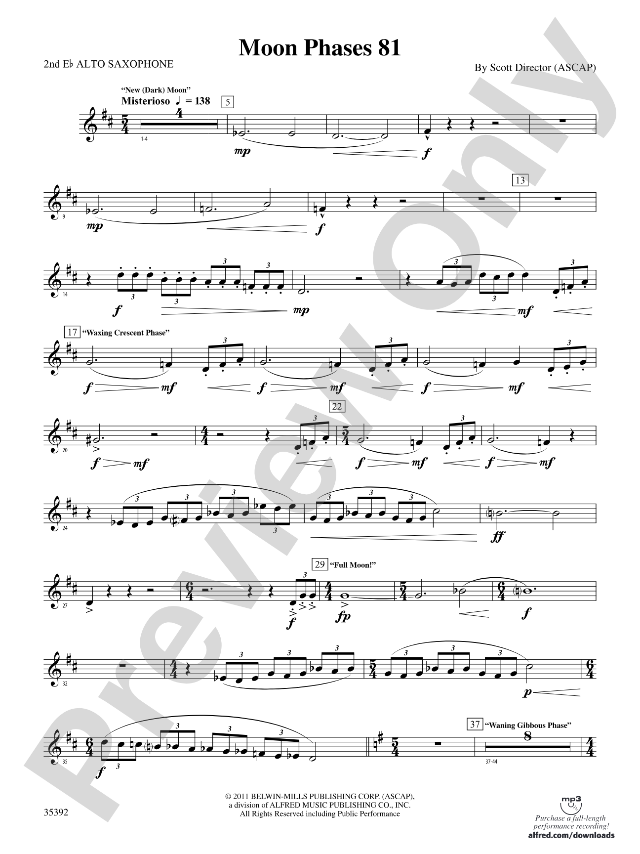 Moon Phases 81: 2nd E-flat Alto Saxophone