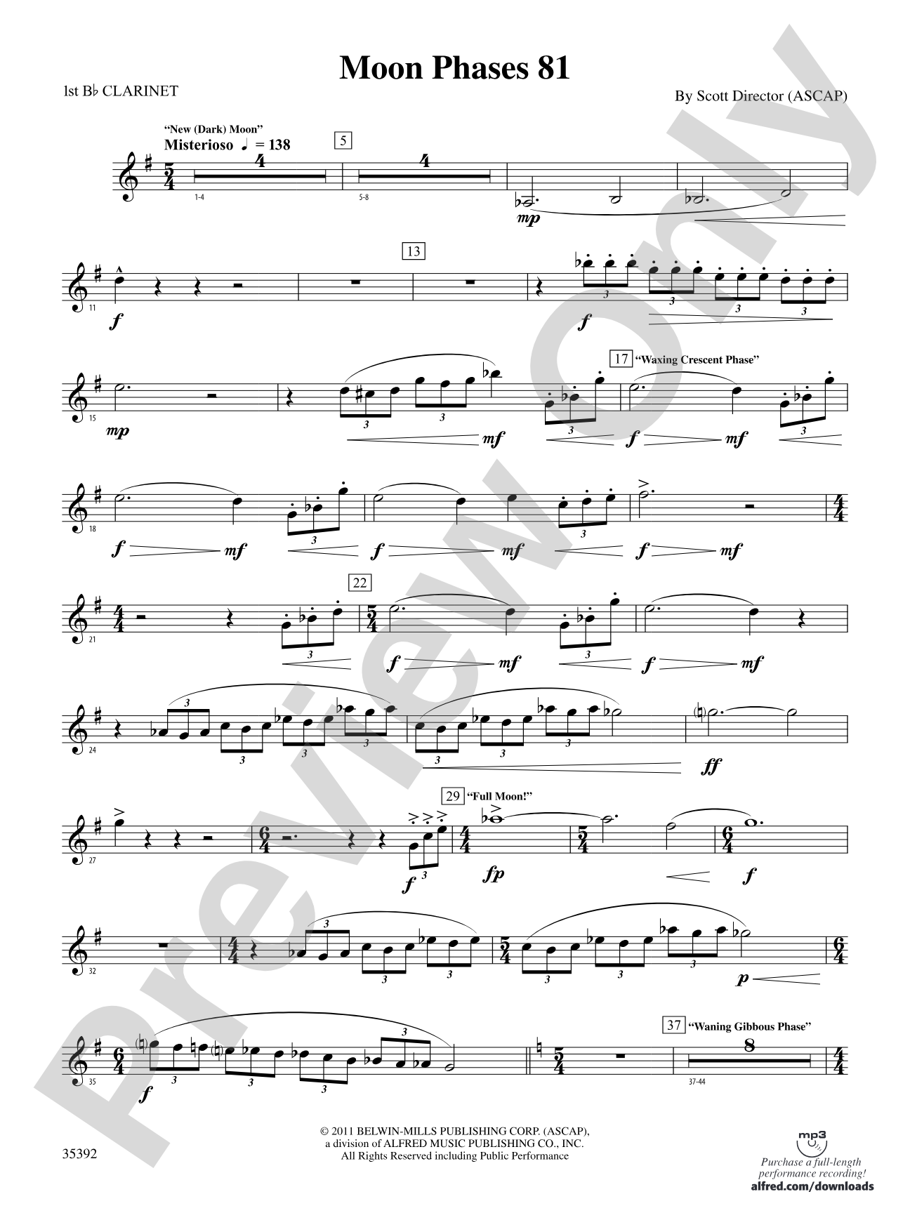 Moon Phases 81: 1st B-flat Clarinet