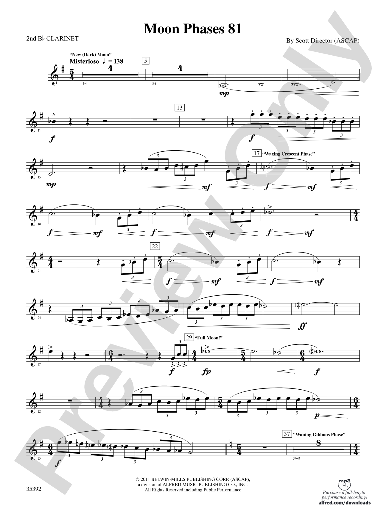 Moon Phases 81: 2nd B-flat Clarinet