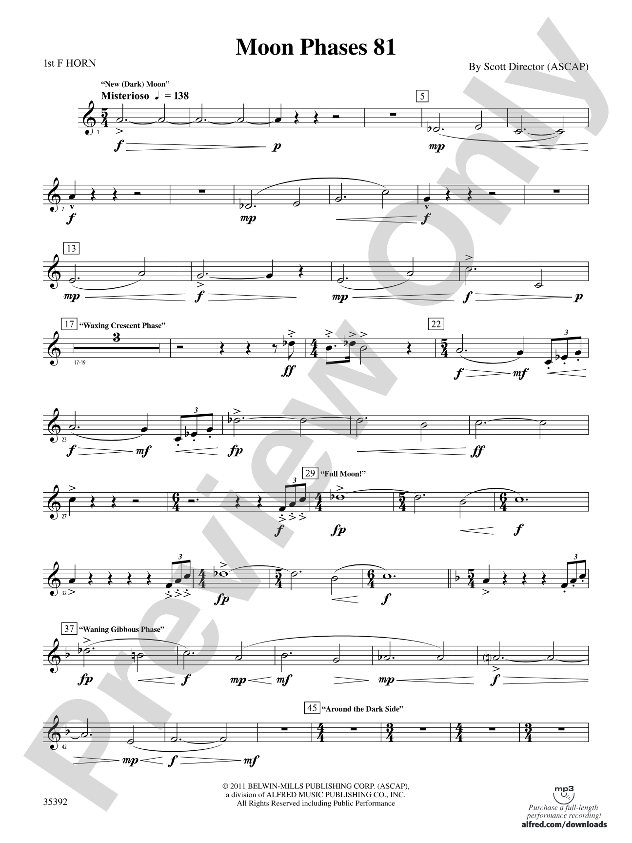 Moon Phases 81: 1st F Horn