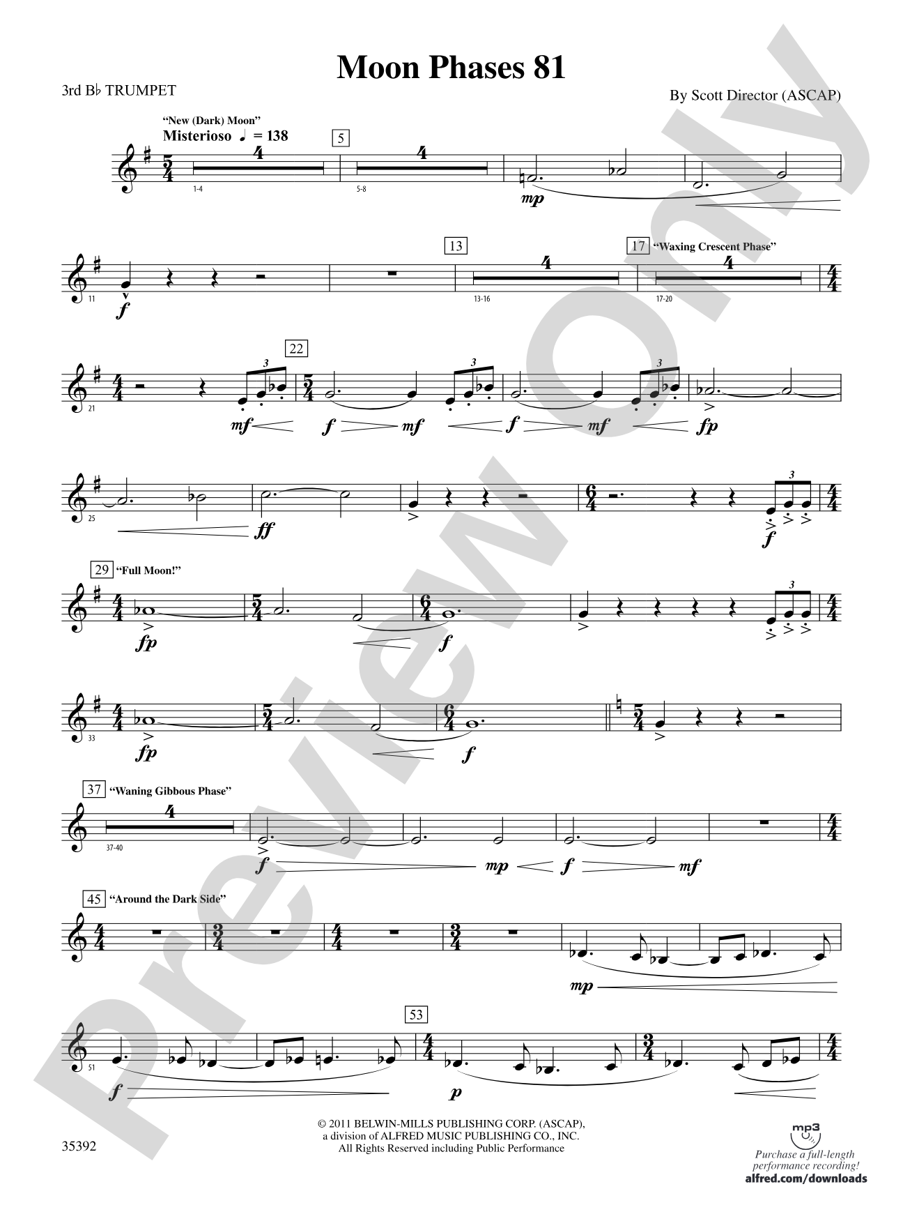 Moon Phases 81: 3rd B-flat Trumpet