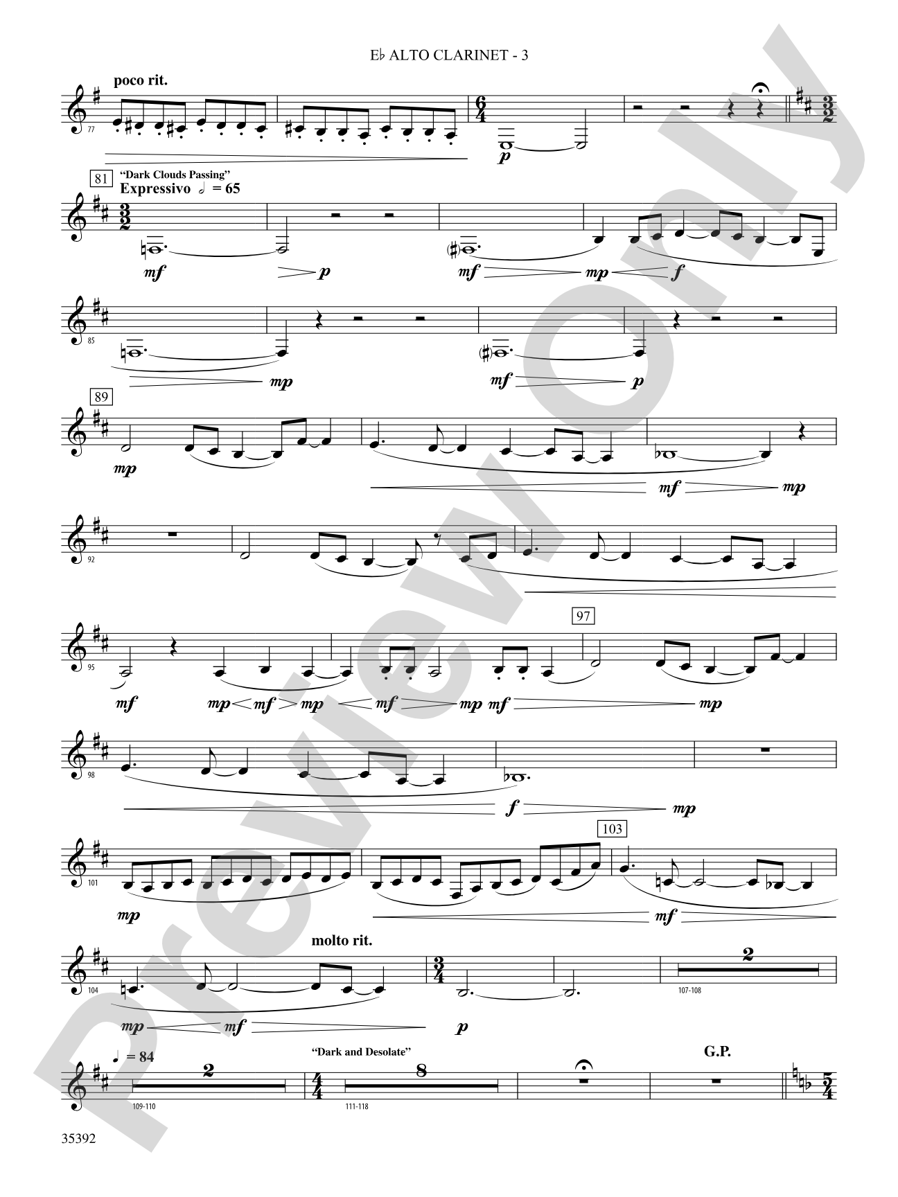 Moon Phases 81: (wp) E-flat Alto Clarinet