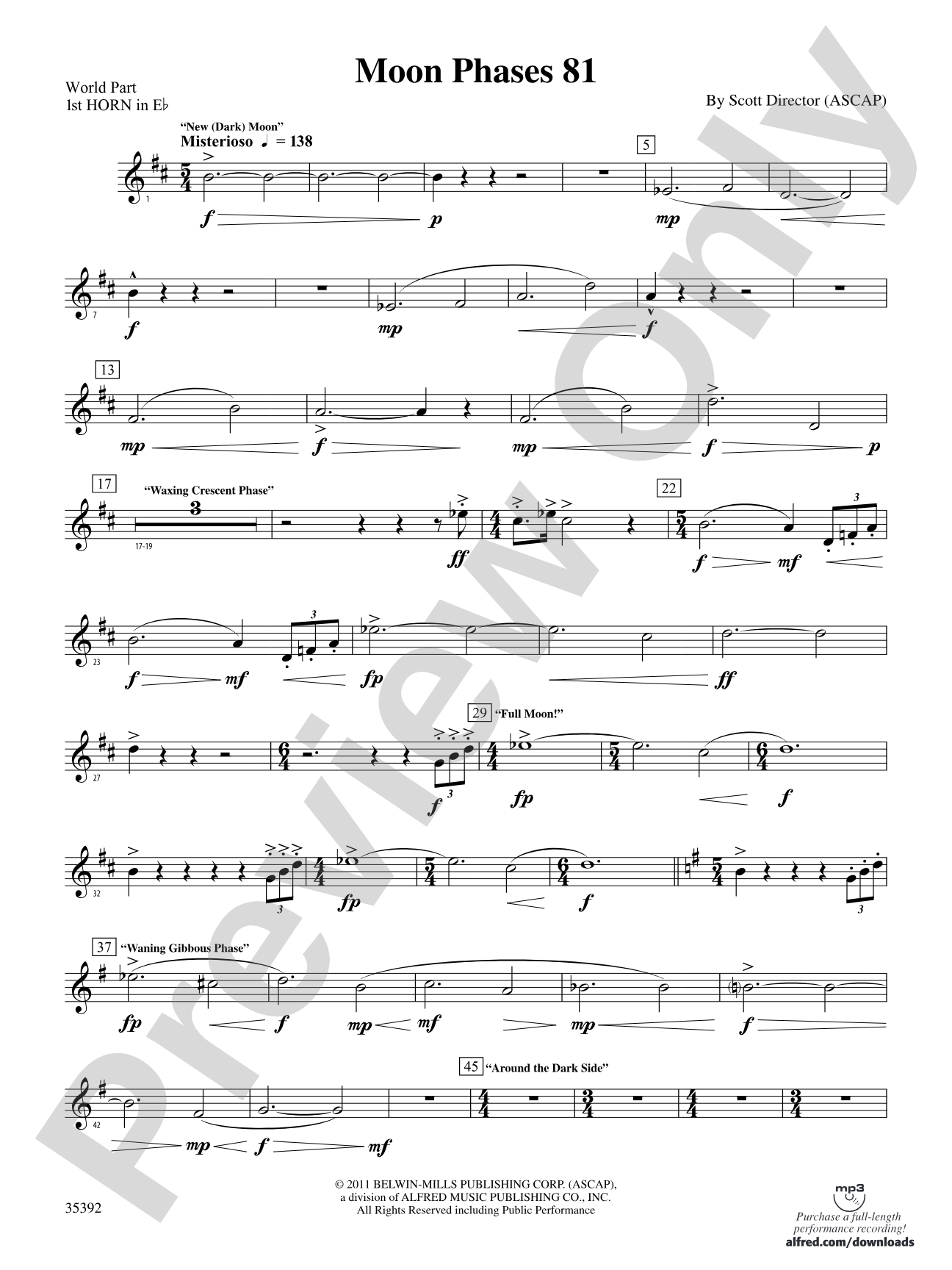 Moon Phases 81: (wp) 1st Horn in E-flat