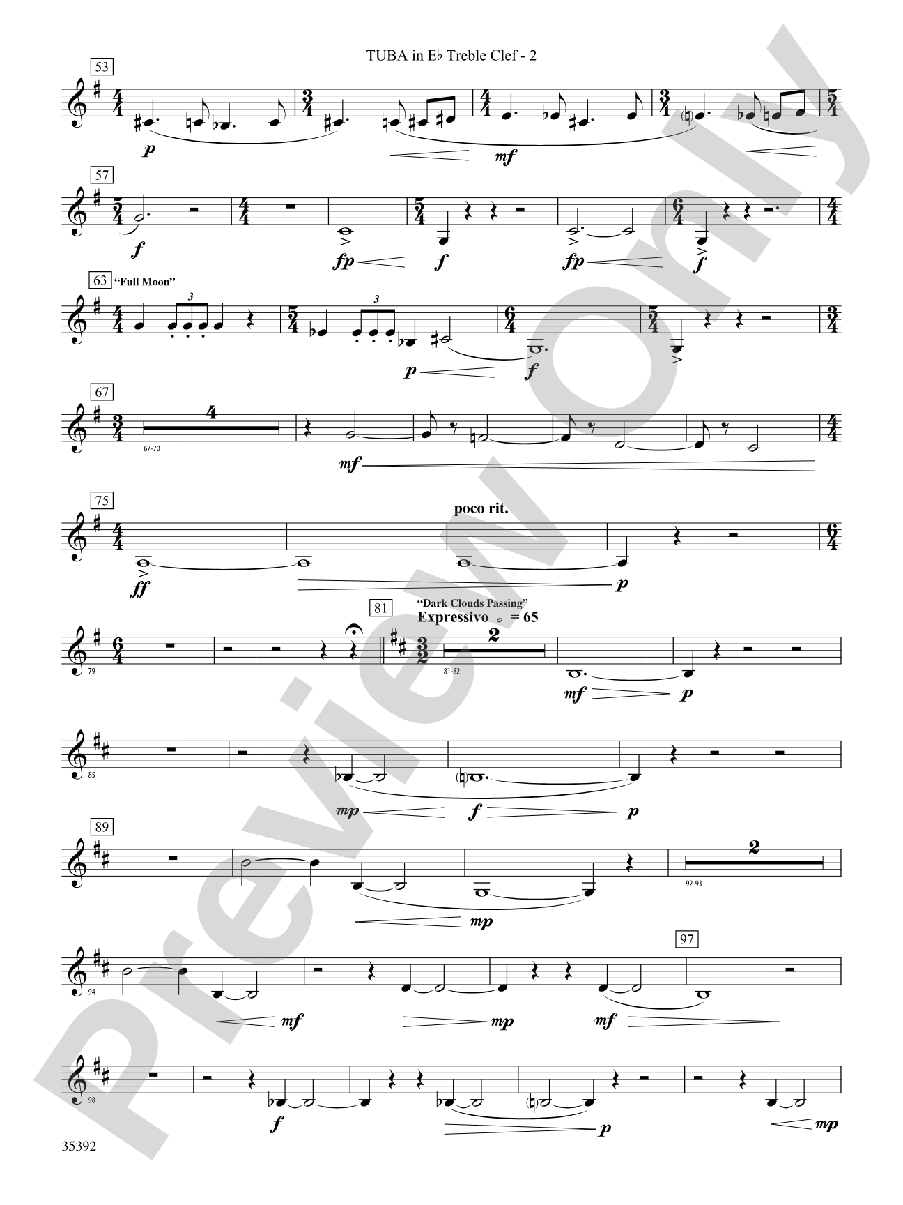 Moon Phases 81: (wp) E-flat Tuba T.C.