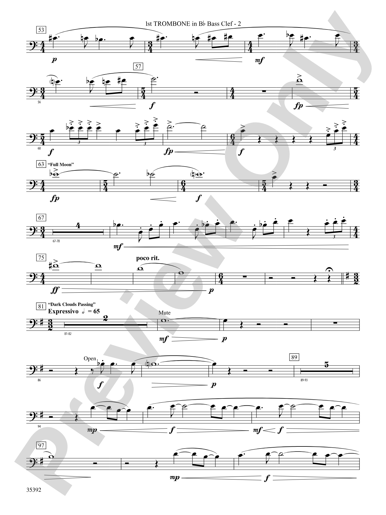 Moon Phases 81: (wp) 1st B-flat Trombone B.C.