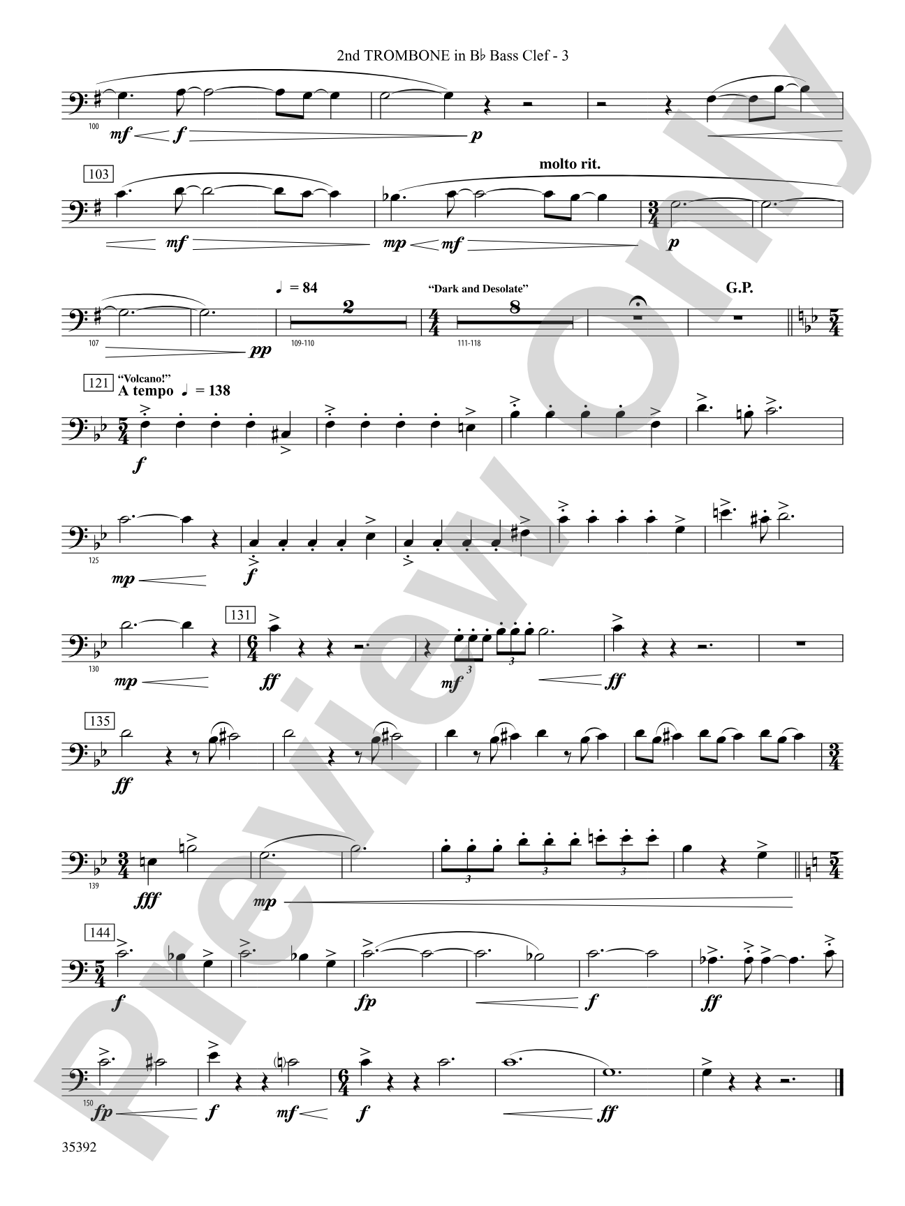 Moon Phases 81: (wp) 2nd B-flat Trombone B.C.