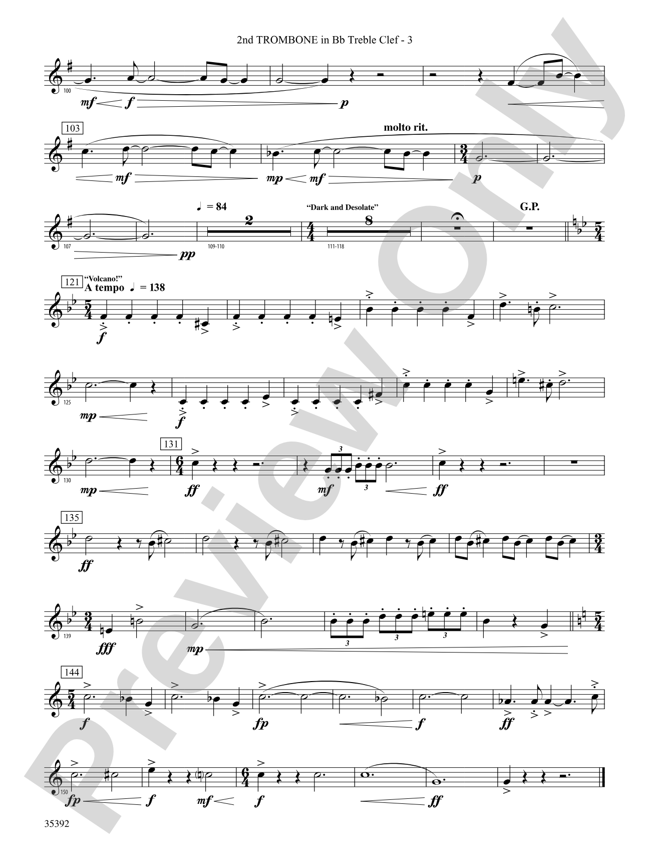Moon Phases 81: (wp) 2nd B-flat Trombone T.C.