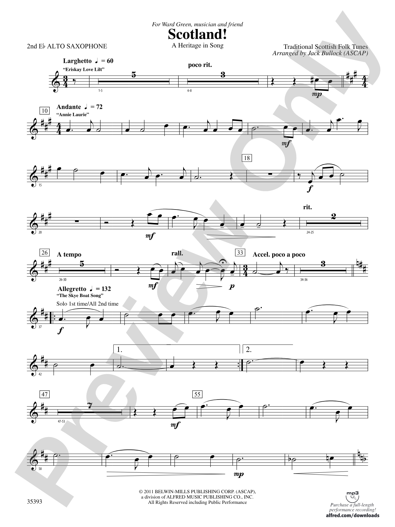 Scotland!: 2nd E-flat Alto Saxophone