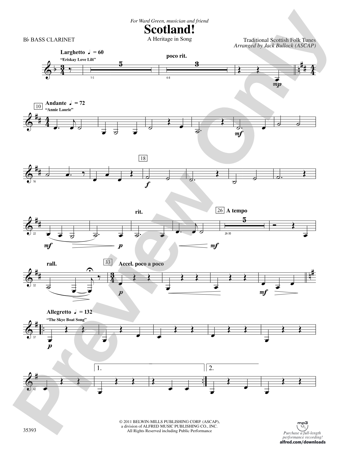 Scotland!: B-flat Bass Clarinet