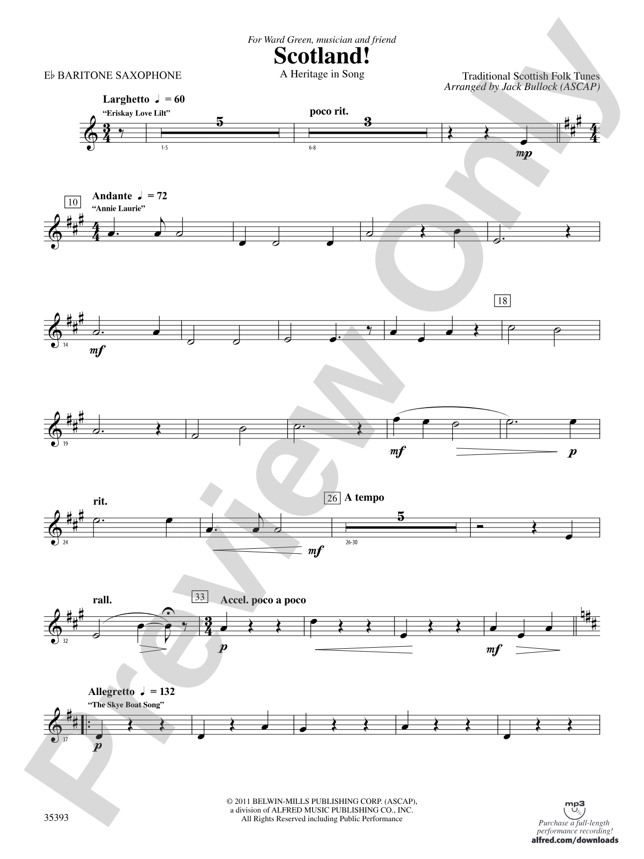 Scotland!: E-flat Baritone Saxophone