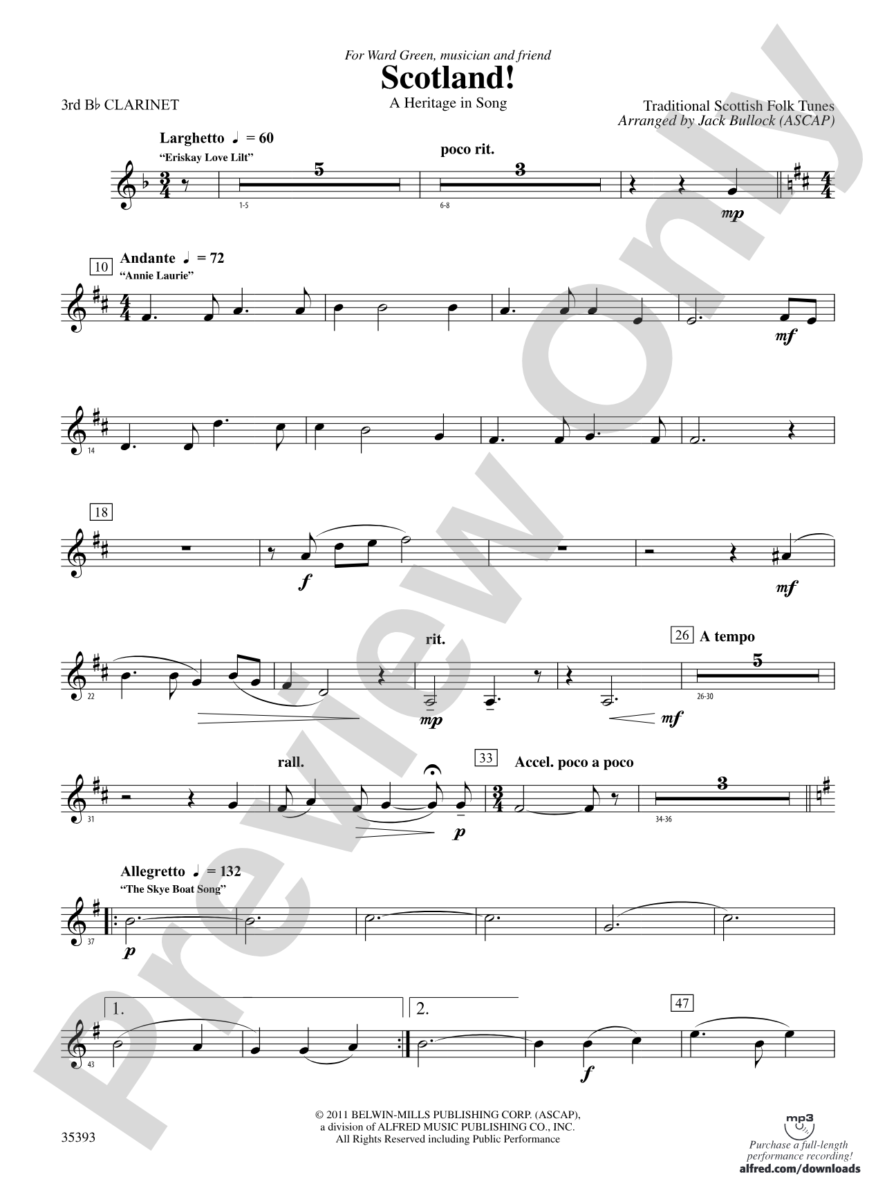 Scotland!: 3rd B-flat Clarinet