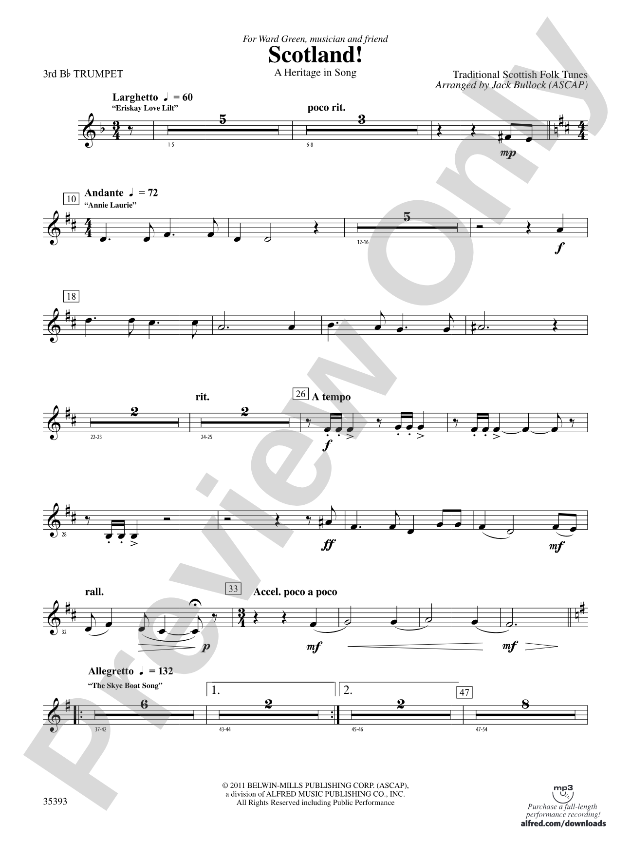 Scotland!: 3rd B-flat Trumpet