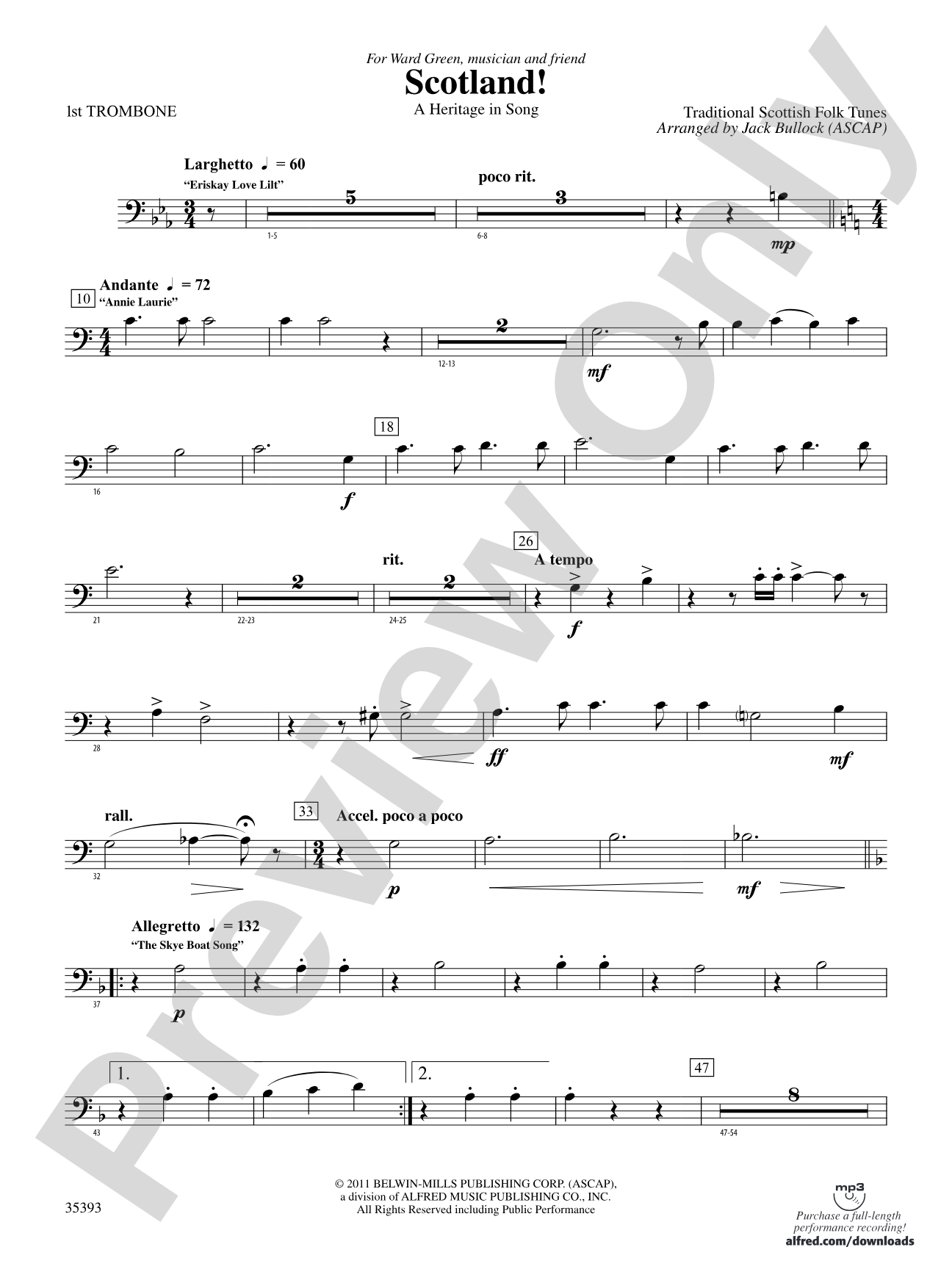 Scotland!: 1st Trombone