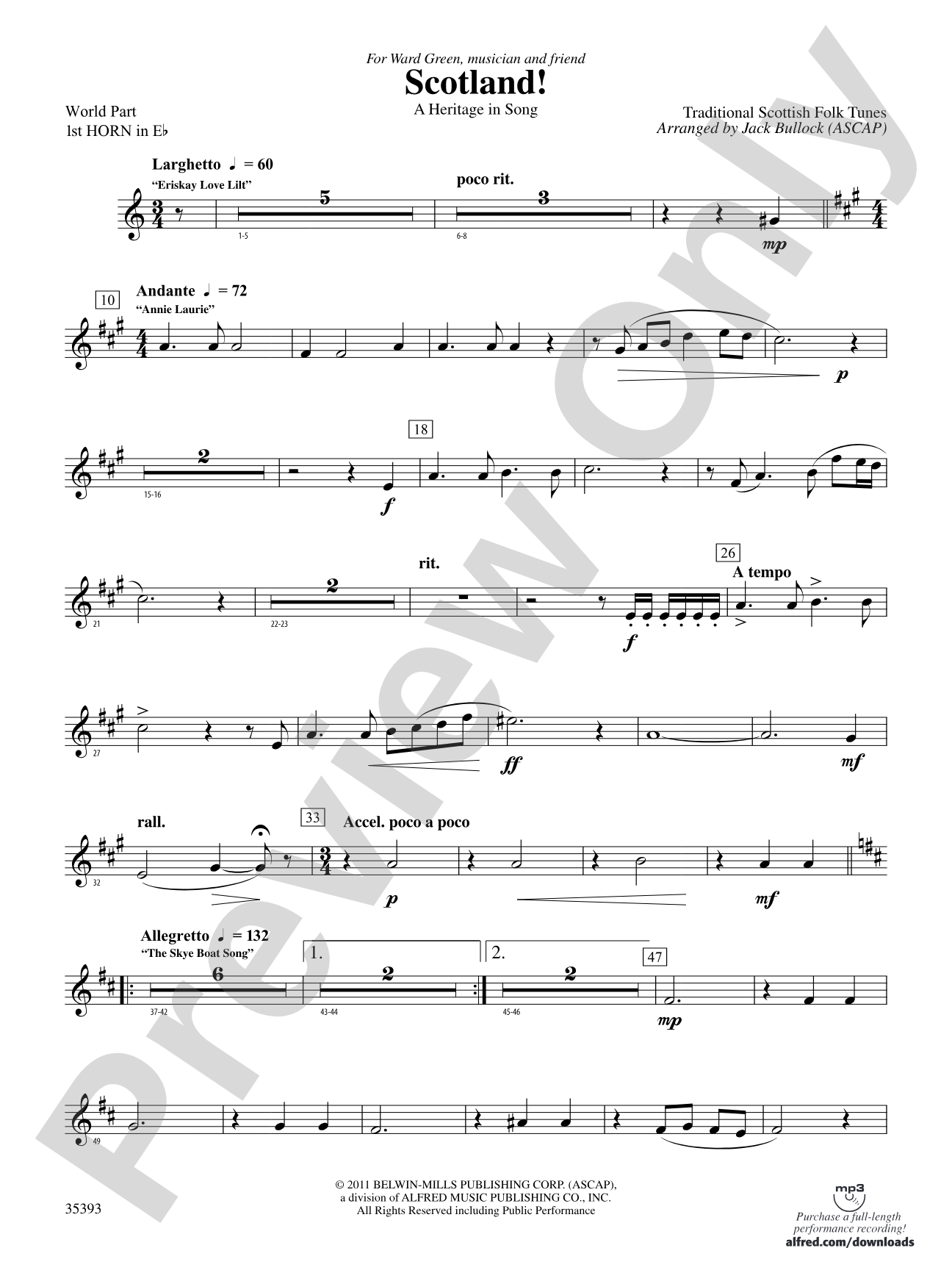 Scotland!: (wp) 1st Horn in E-flat