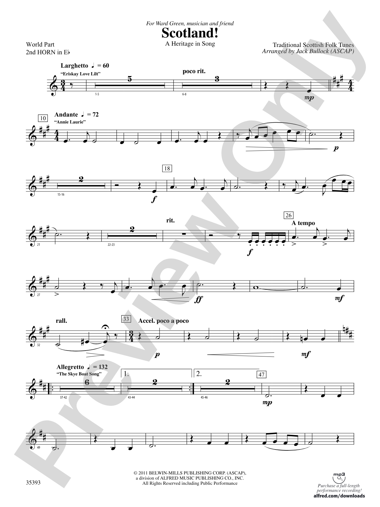 Scotland!: (wp) 2nd Horn in E-flat