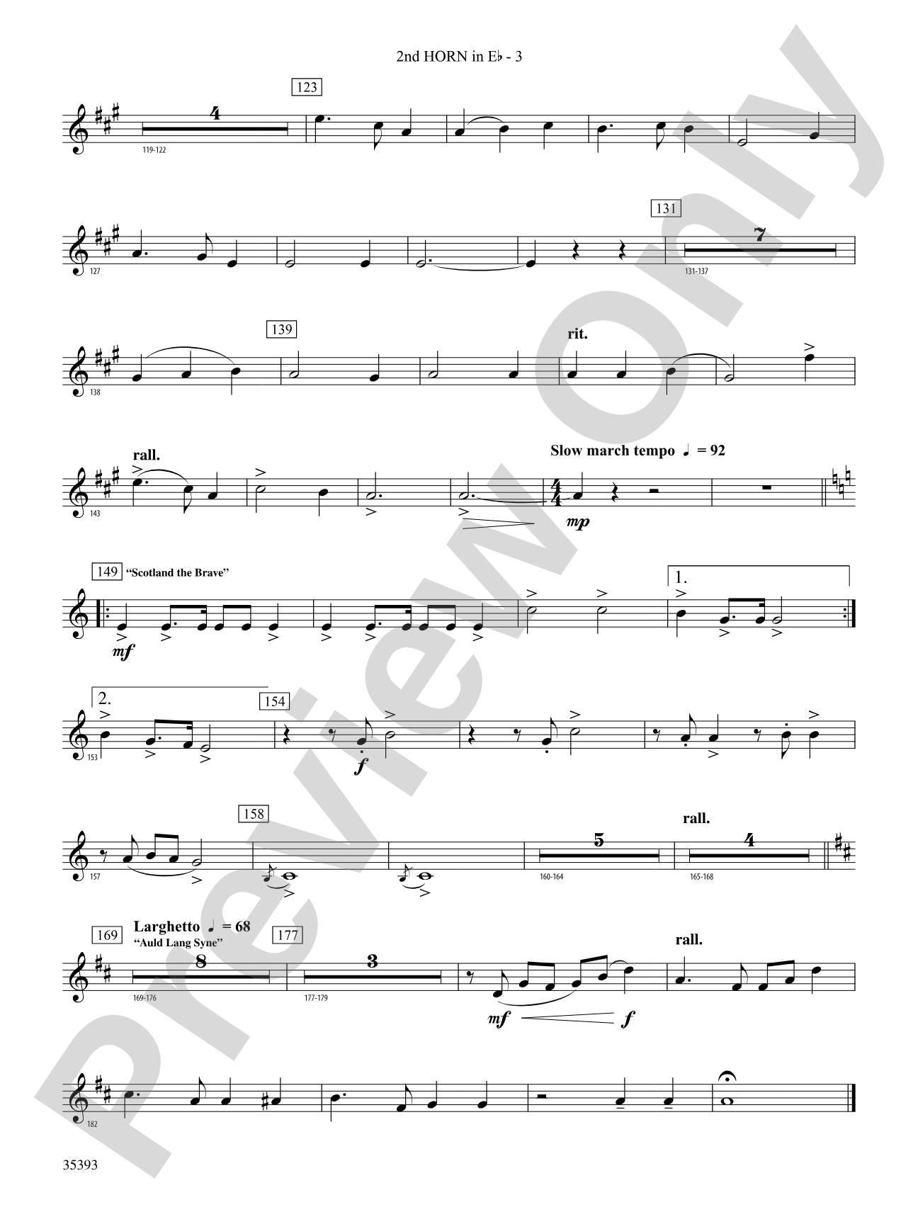 Scotland!: (wp) 2nd Horn in E-flat