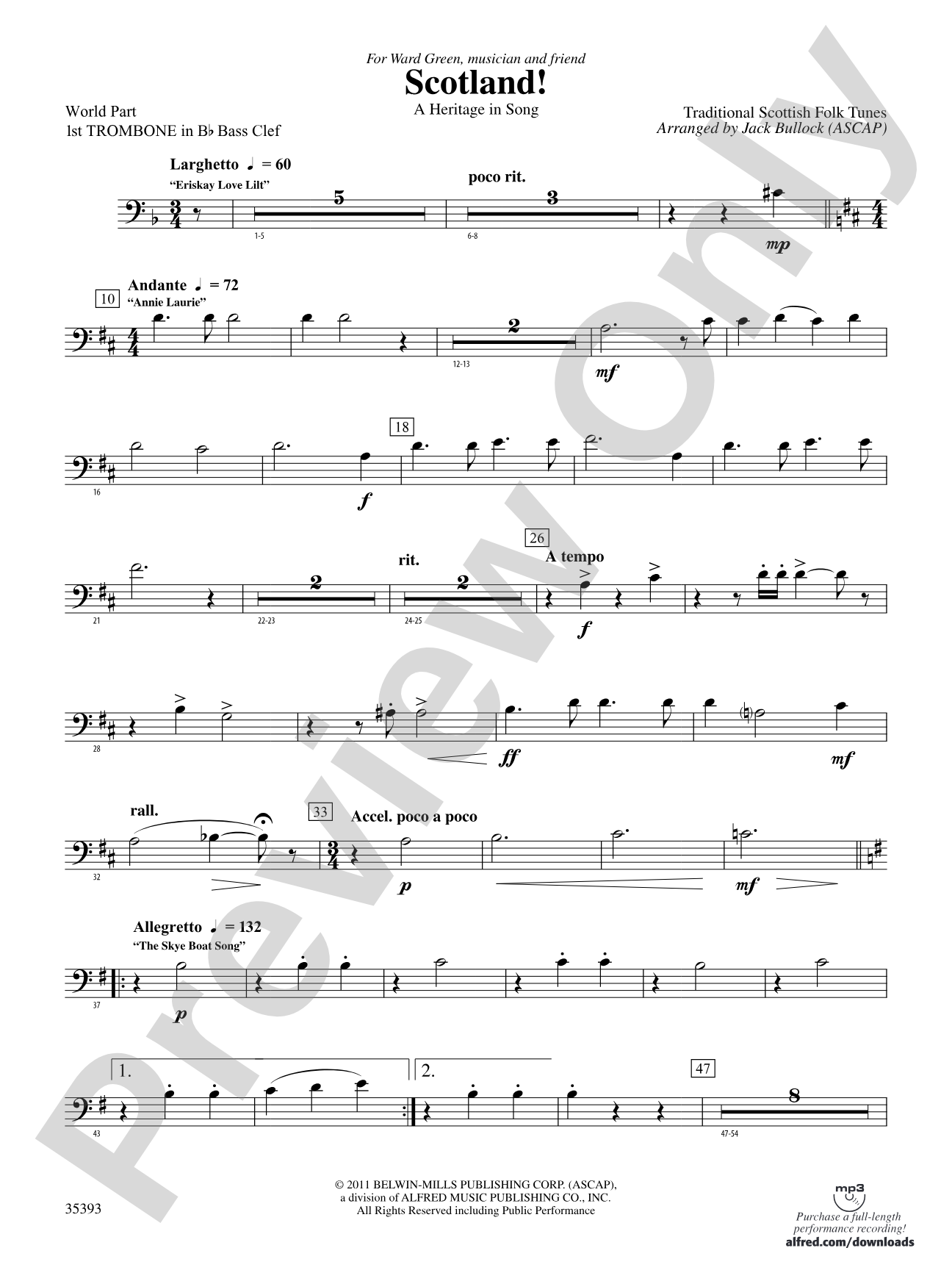 Scotland!: (wp) 1st B-flat Trombone B.C.