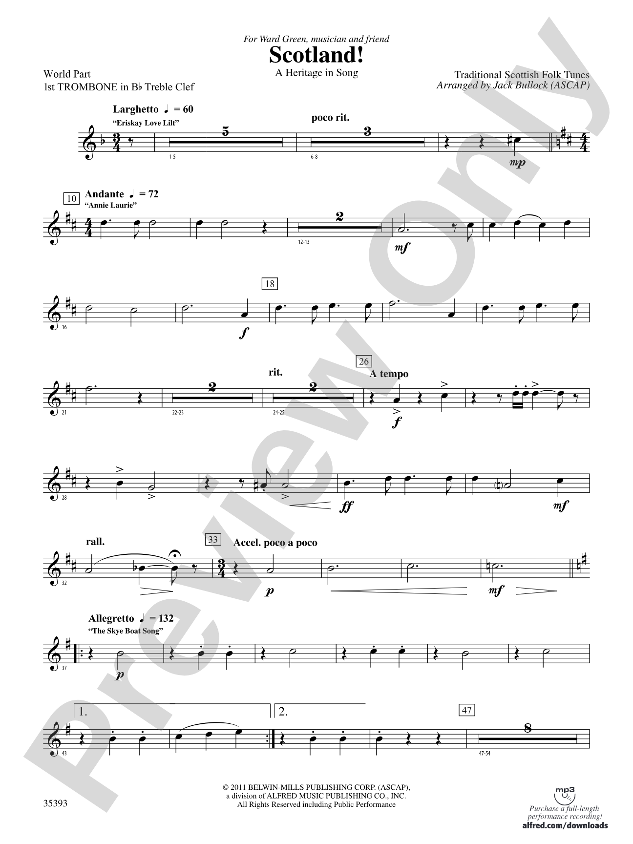 Scotland!: (wp) 1st B-flat Trombone T.C.