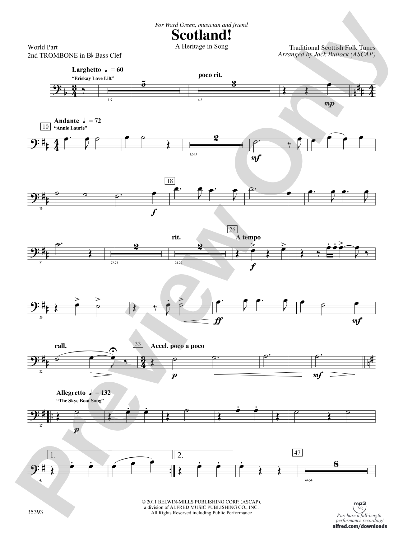 Scotland!: (wp) 2nd B-flat Trombone B.C.